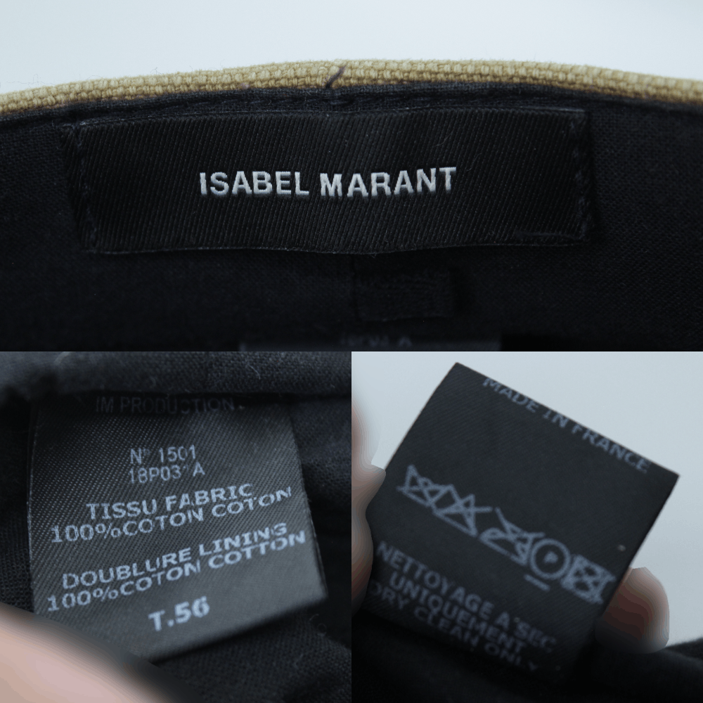 Isabel Marant Beret Beige Hat Size ONE SIZE - 7 Thumbnail