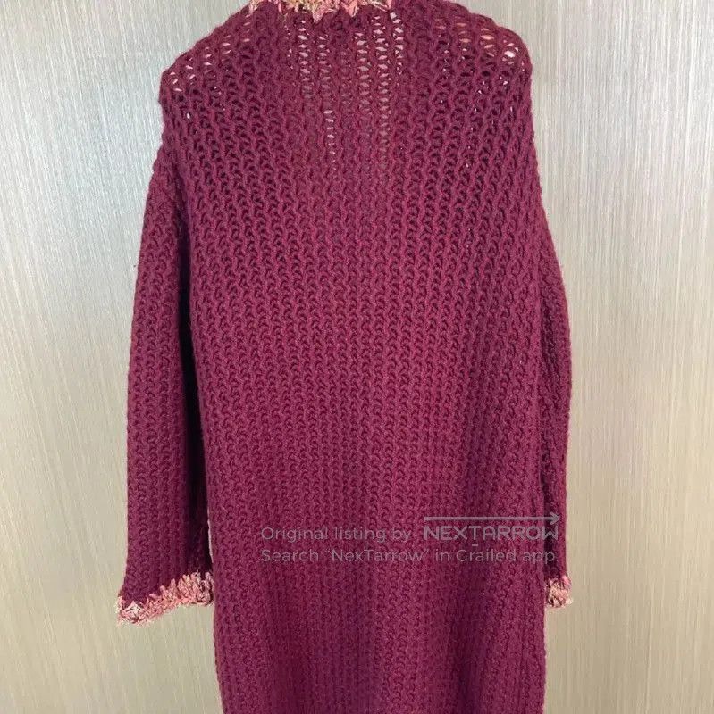 Chanel Chanel L Size Wine Red Cashmere Coat . Size L / US 10 / IT 46 - 2 Thumbnail