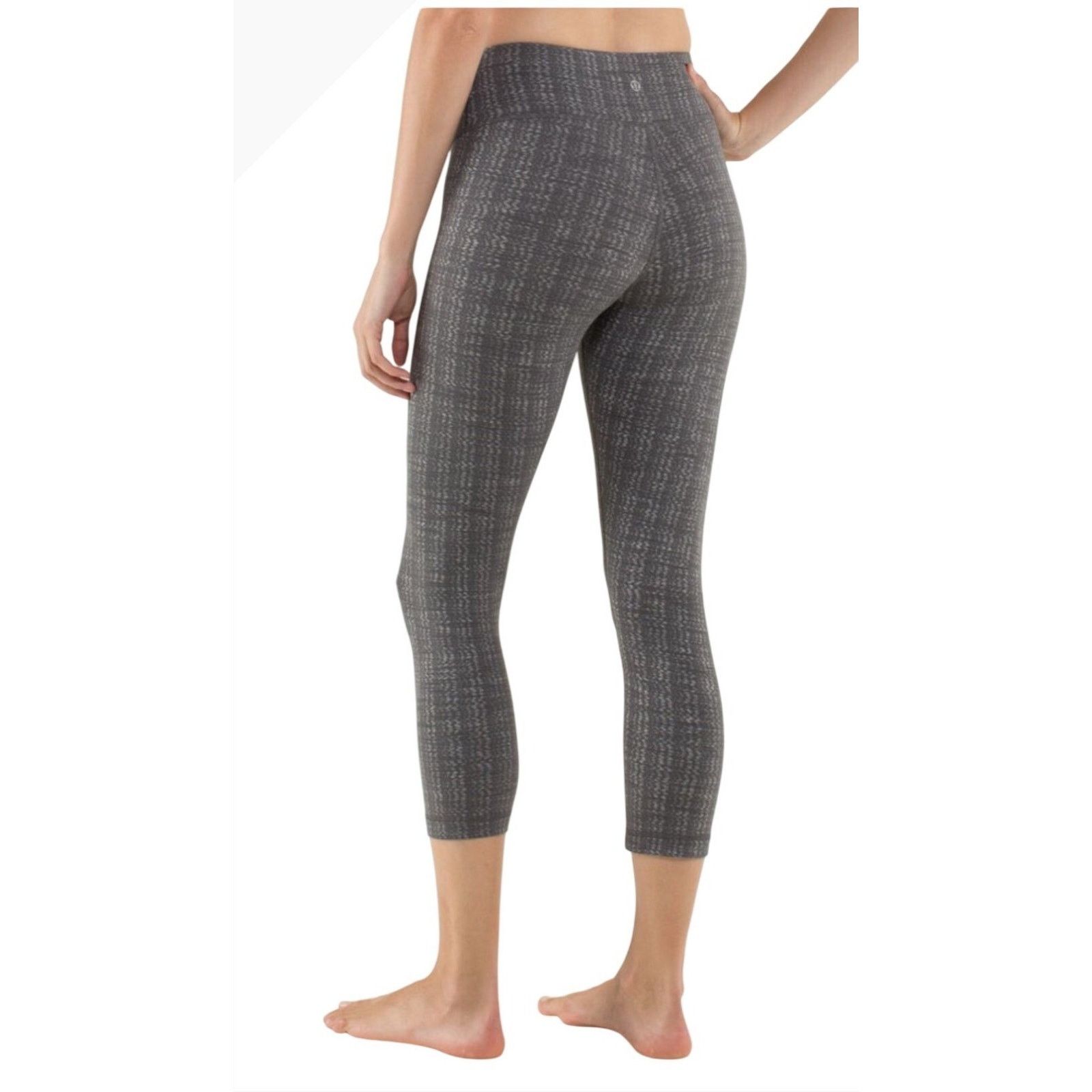 Lululemon Lululemon Wunder Under Crop Yoga Leggings Gray Ziggy Wee 4 Size 27" / US 4 / IT 40 - 1 Thumbnail