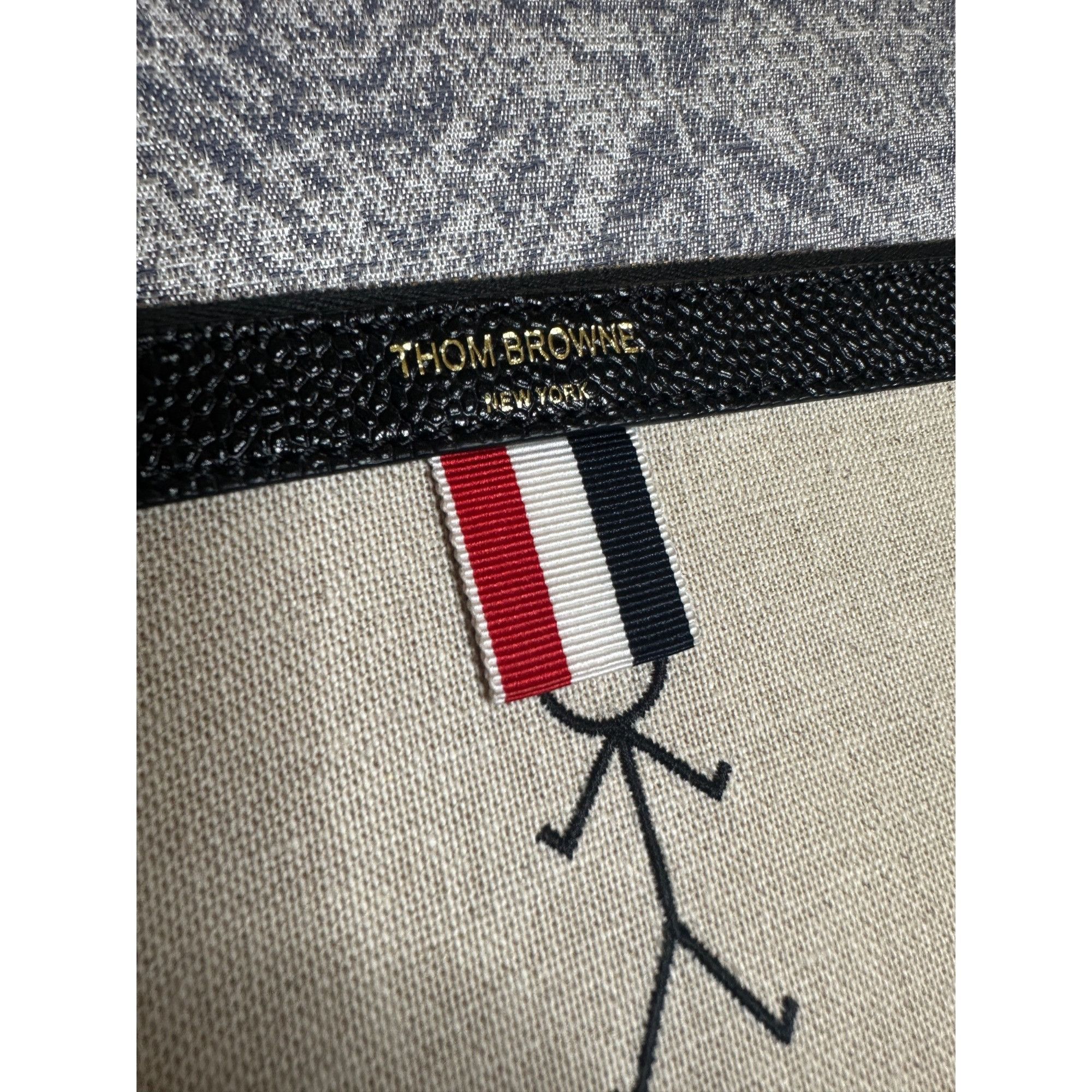 Thom Browne Thom Browne Stick Figure- print Clutch Bag Size ONE SIZE - 2 Thumbnail