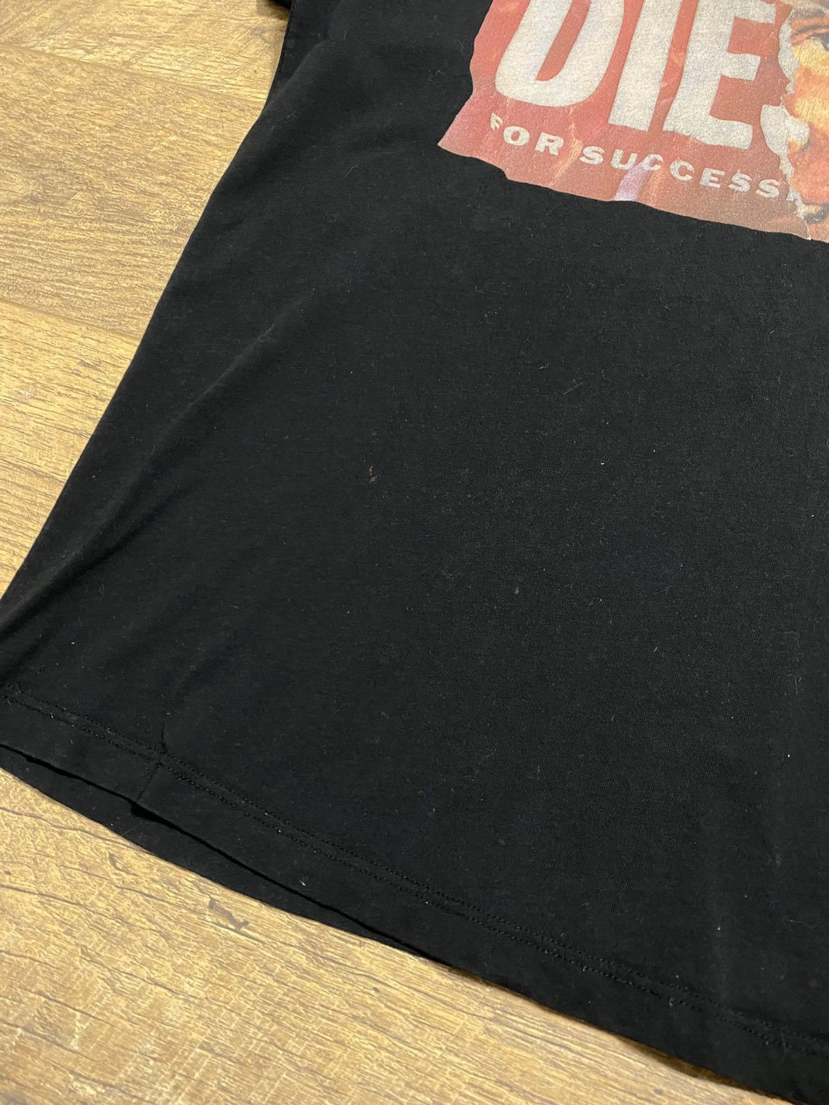 Diesel Diesel "Try To Not Die For Success" Graphic Tee Black L Size US L / EU 52-54 / 3 - 3 Thumbnail