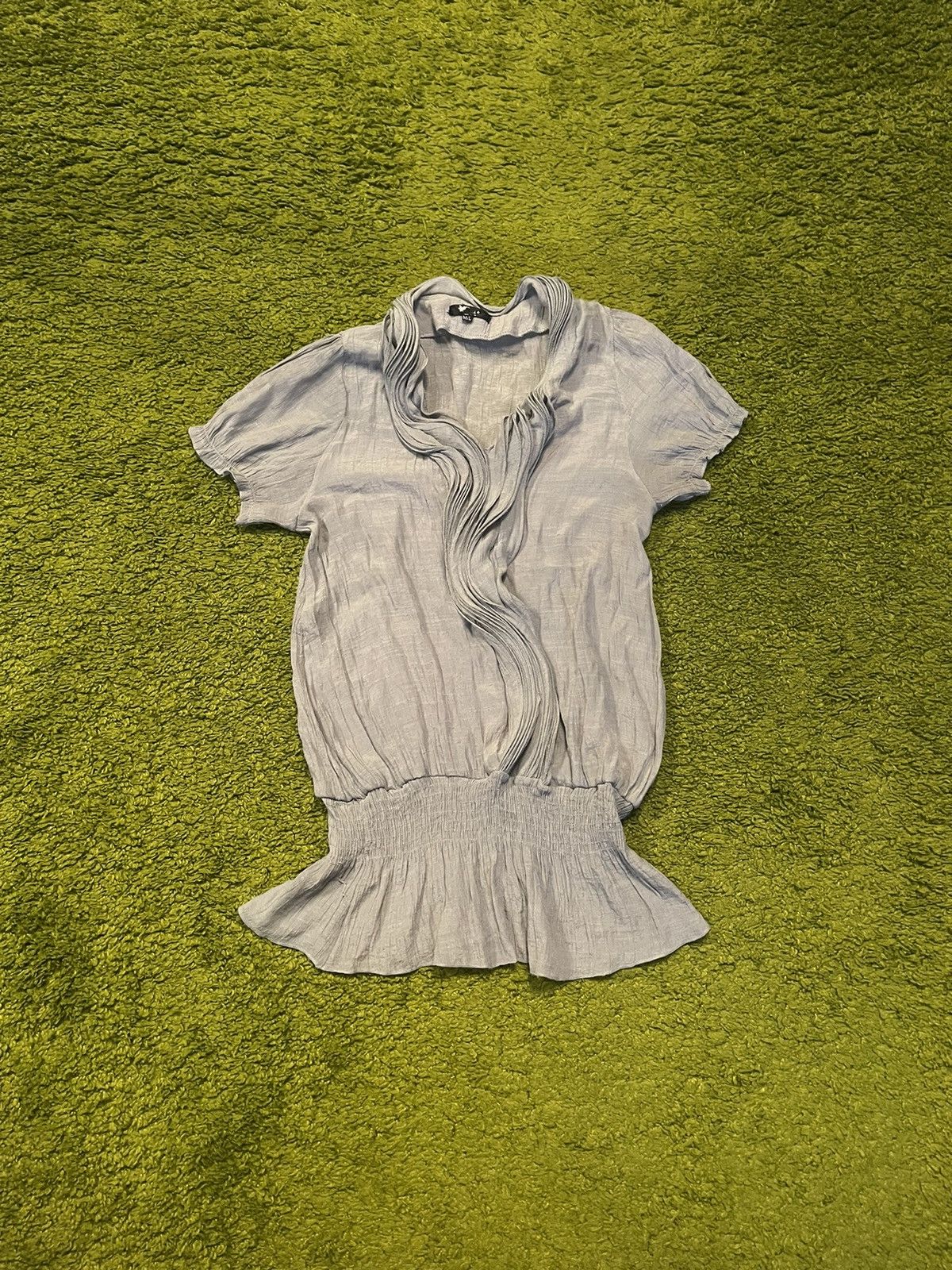 Hysteric Glamour × If Six Was Nine Avant Garde Japanese style crinkle plisse blouse Y2K Size M / US 6-8 / IT 42-44 - 1 Thumbnail