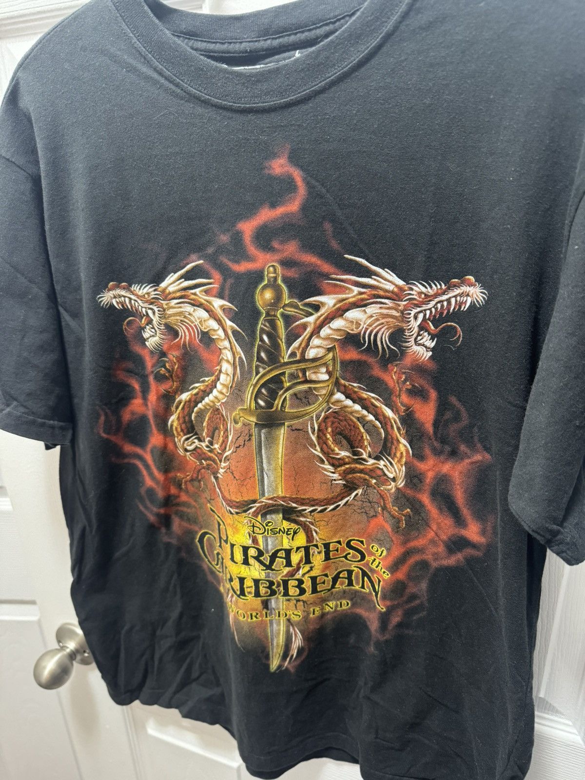 Disney × Vintage Disney Pirates of the Caribbean Movie Vintage Y2K Dragons Size US L / EU 52-54 / 3 - 3 Thumbnail
