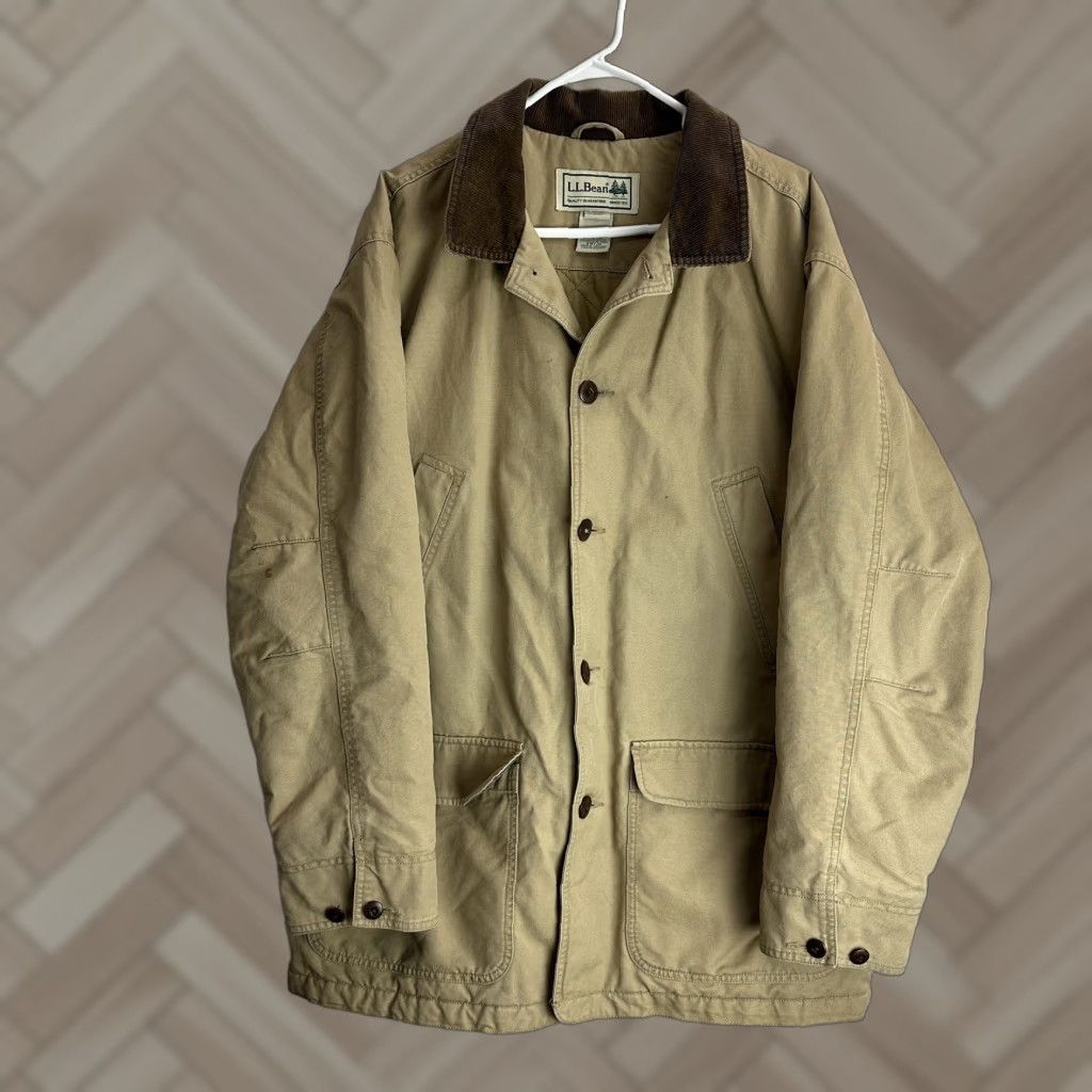 VINTAGE LL Bean Chore Coat XL Men Multicolor Overcoat Size XL