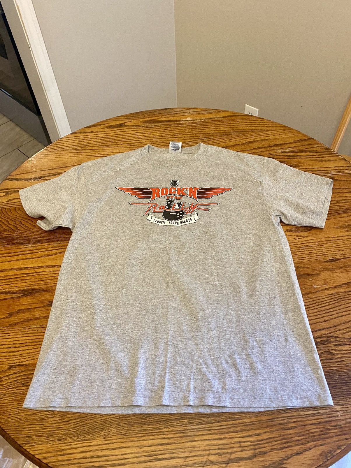 Delta × Vintage Vintage Rock N Rally Grey Sturgis T Shirt Men size Large Size US L / EU 52-54 / 3 - 1 Thumbnail