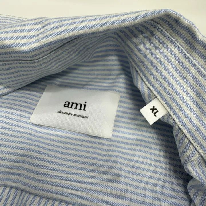 AMI AMIPARIS Logo Print Long Sleeve Shirt for Men -2507 Size US XL / EU 56 / 4 - 2 Thumbnail