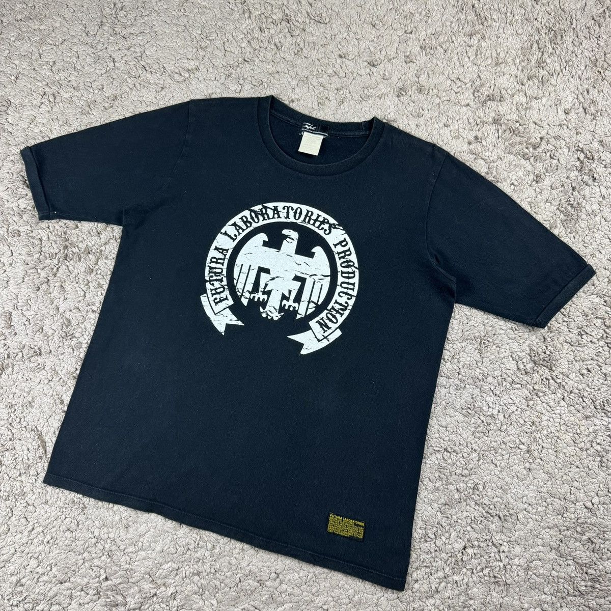 Futura Vintage Future Laboratories Military/Army Graphic T-shirt Size US L / EU 52-54 / 3 - 4 Thumbnail