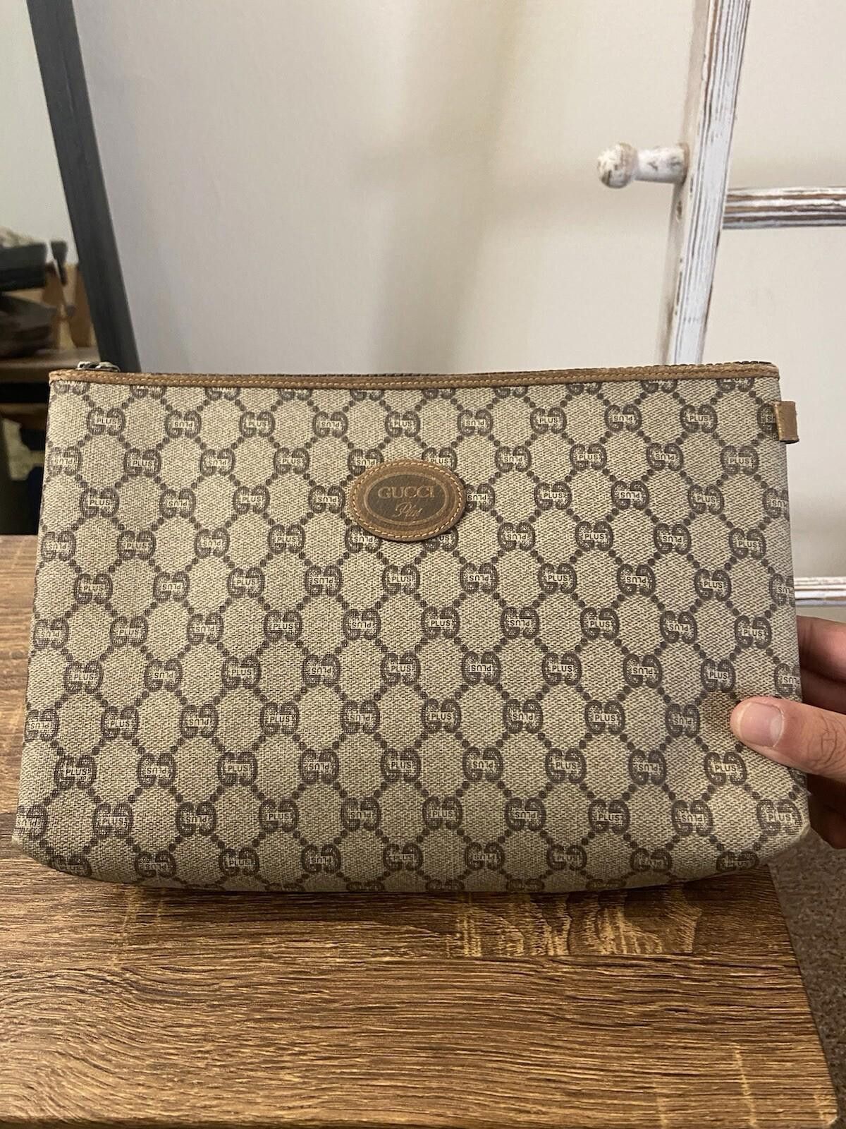 Gucci Gucci Plus Supreme logo pvc leather clutch pouch second bag Size ONE SIZE - 1 Thumbnail