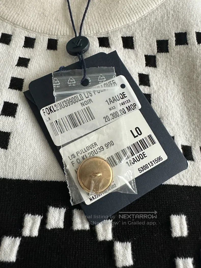Louis Vuitton Louis Vuitton SS23 LV Monogrammed Long Sleeve Sweater Size US L / EU 52-54 / 3 - 4 Thumbnail