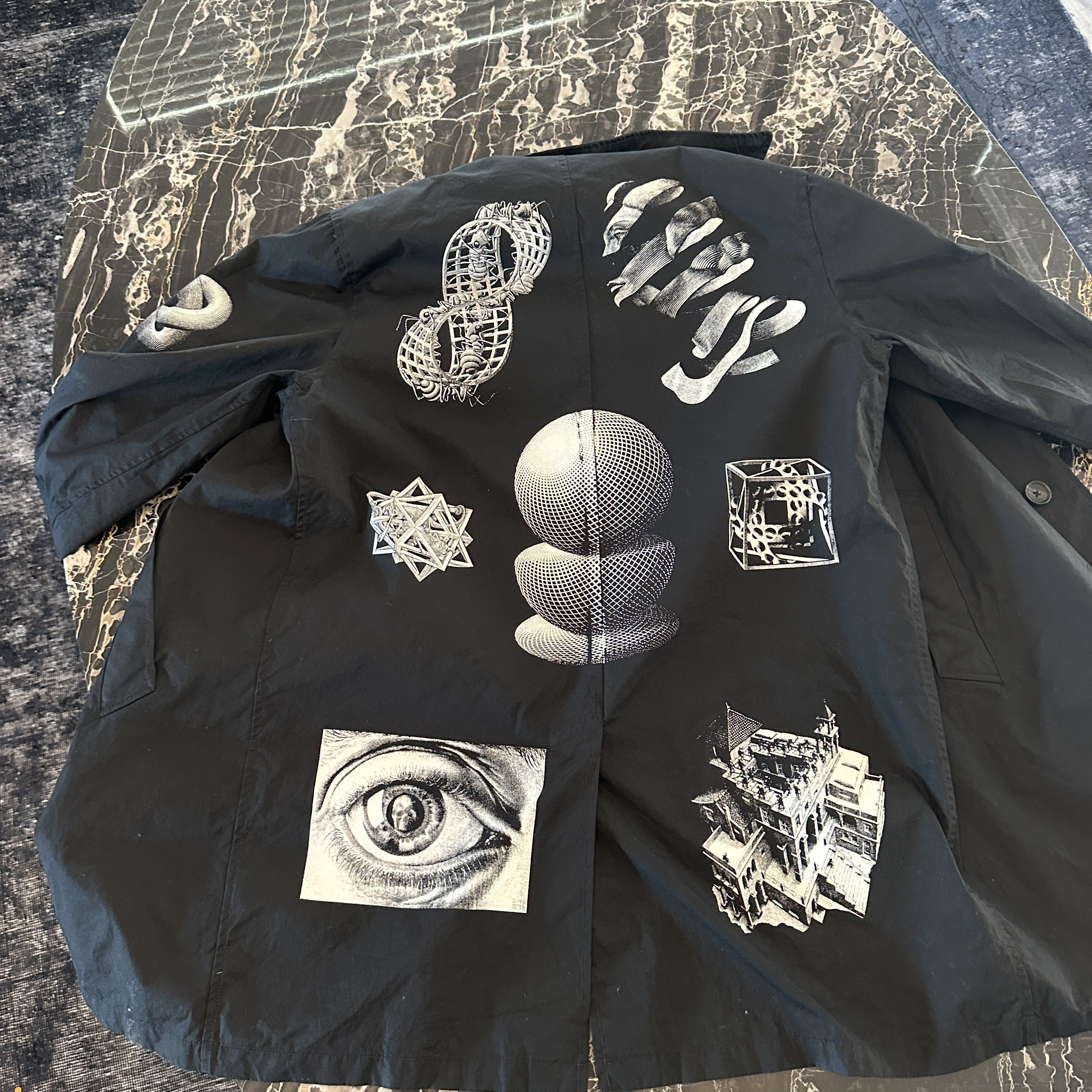Supreme Supreme Graphic Work Jacket Black MC Escher Art Print Size L Size US L / EU 52-54 / 3 - 3 Thumbnail