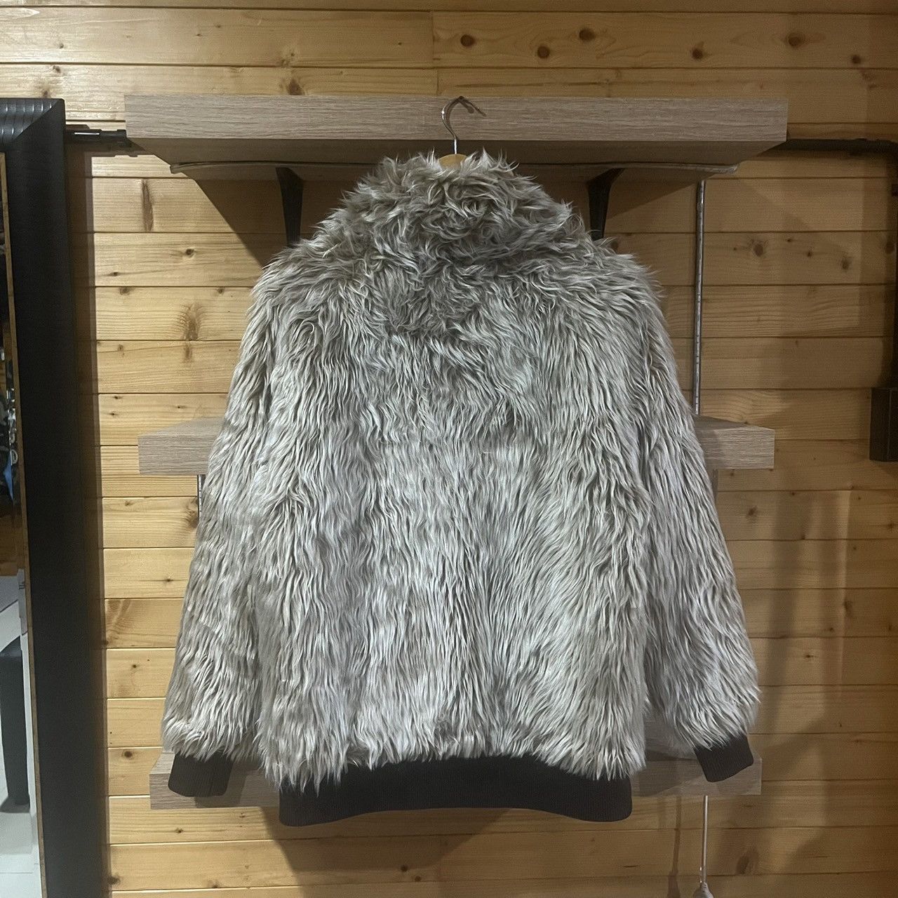Japanese Brand RARE Gym Master Faux Fur Reversible Jacket Yohji Opium Style Size US M / EU 48-50 / 2 - 2 Thumbnail