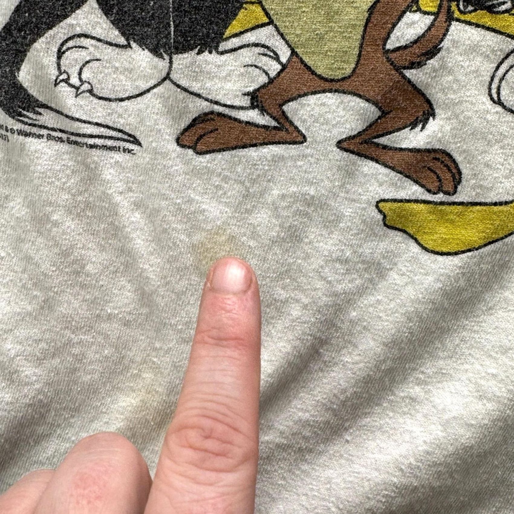 Vintage Looney Tunes Shirt Mens M White Graphic Tee Crewneck 100% Cotton Short Sleeve Logo Back None Vintage: No Size US M / EU 48-50 / 2 - 4 Thumbnail