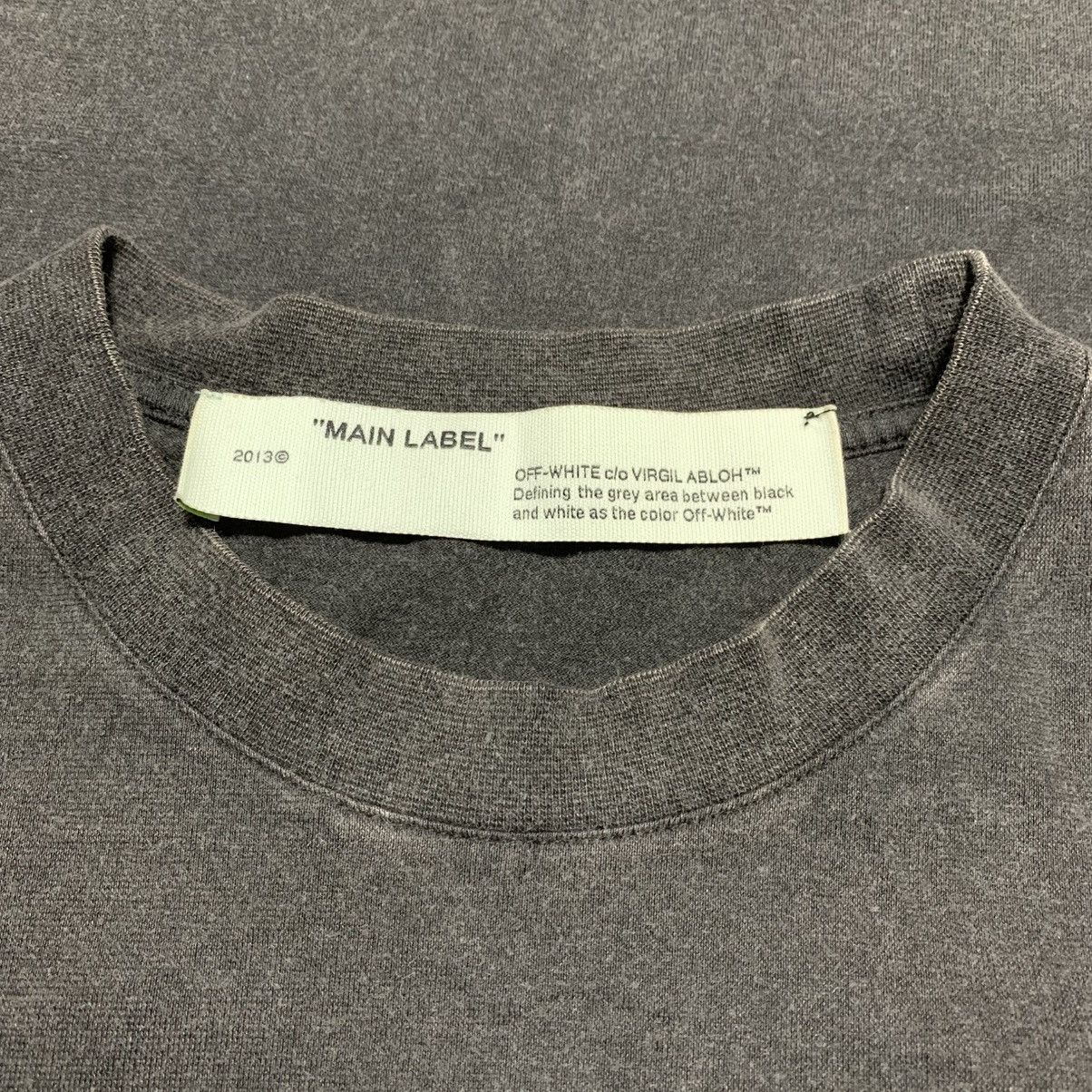 Off-White Off White Medium Olympic Ld99 Swans Washed Grey Tee Virgil Size US M / EU 48-50 / 2 - 3 Thumbnail