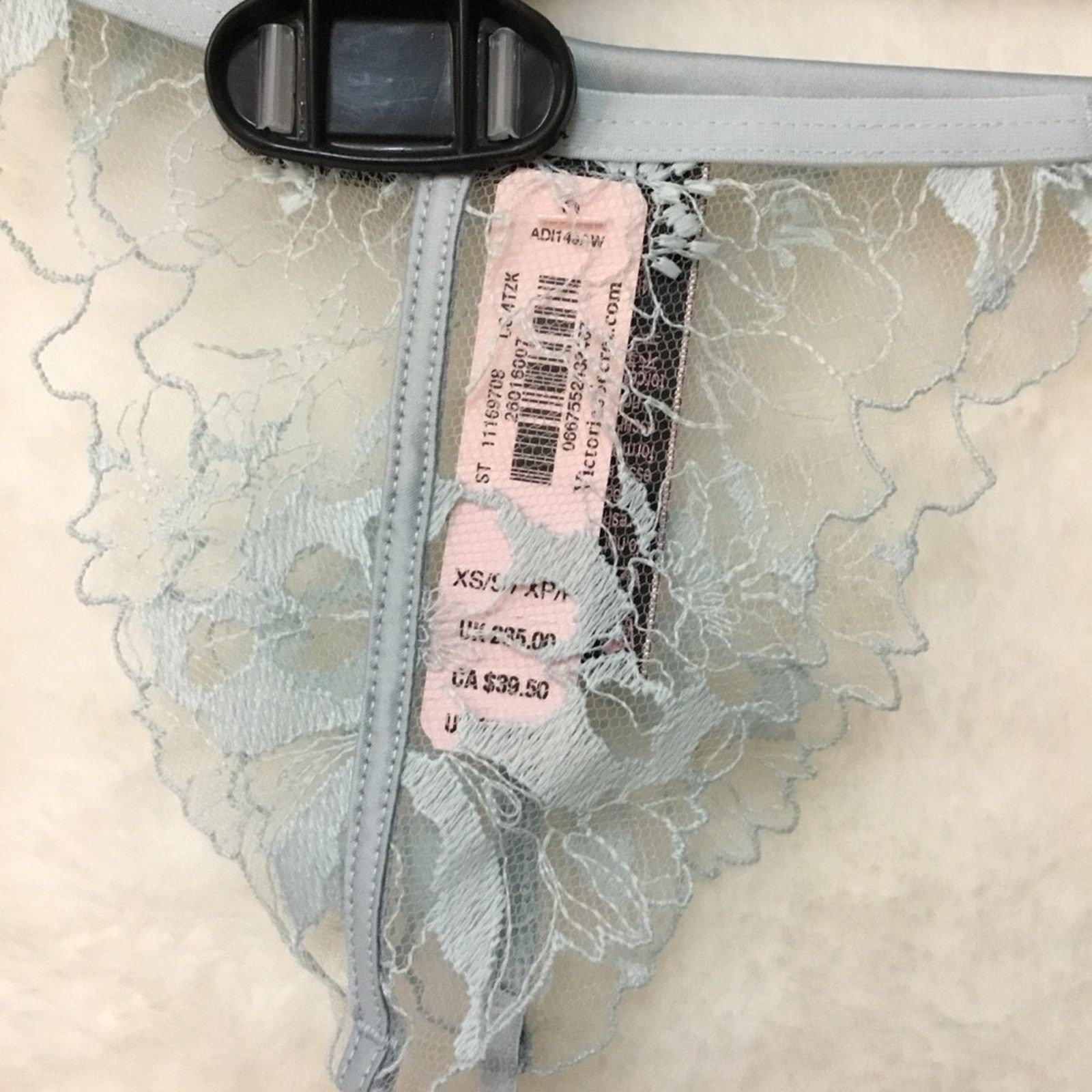 Victoria's Secret Victoria's Secret Blue Embroidered Garter Belt Size ONE SIZE - 8 Thumbnail