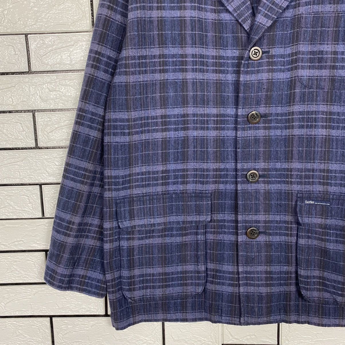 Japanese Brand 🔥VINTAGE CHORE JACKET EAST BOY TARTAN DESIGN ISSEY MIYAKE Size US L / EU 52-54 / 3 - 4 Thumbnail