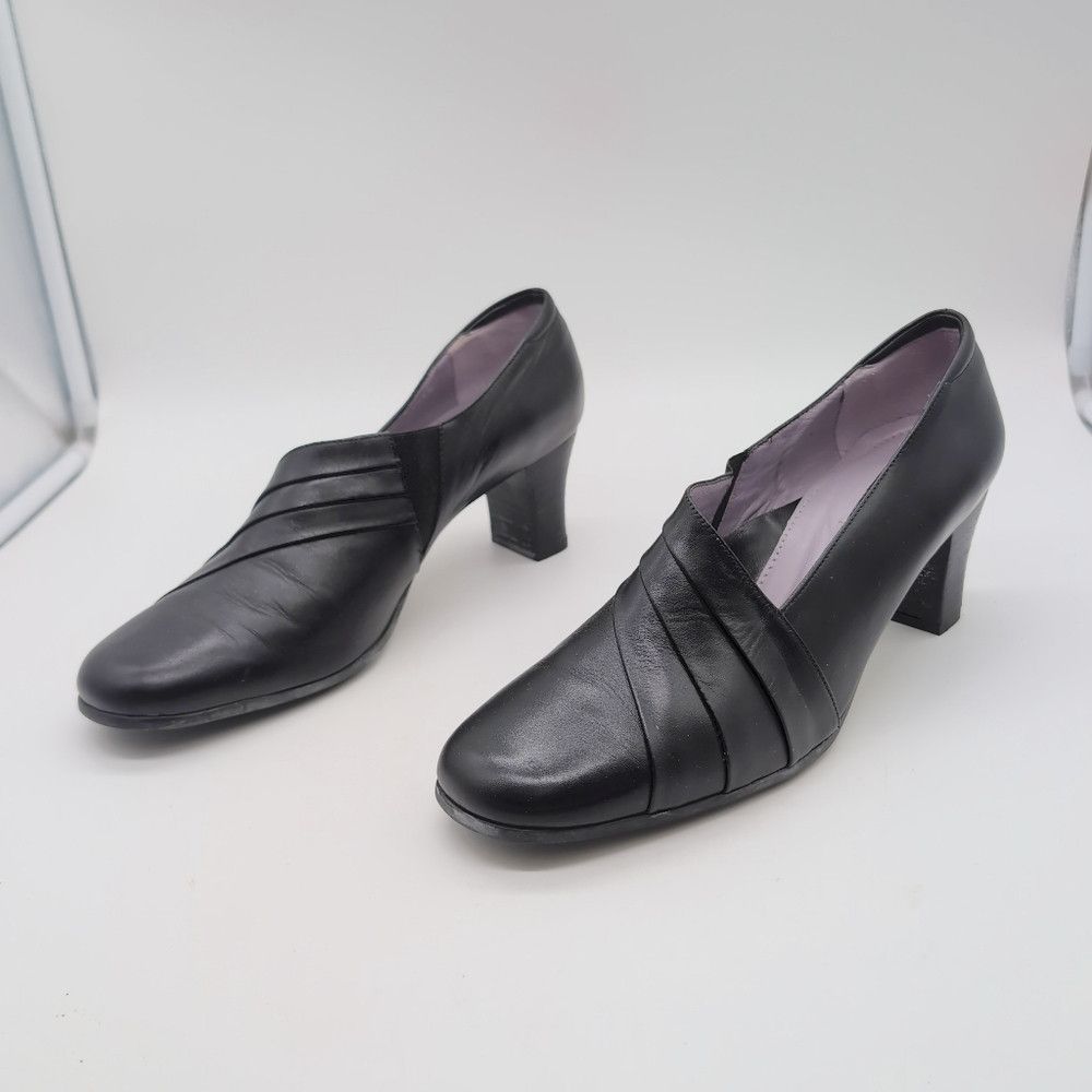 Designer BeautiFeel Black Heels Sz 9 / 42 Anne 9059 Leather With Size US 9 / IT 39 - 3 Thumbnail