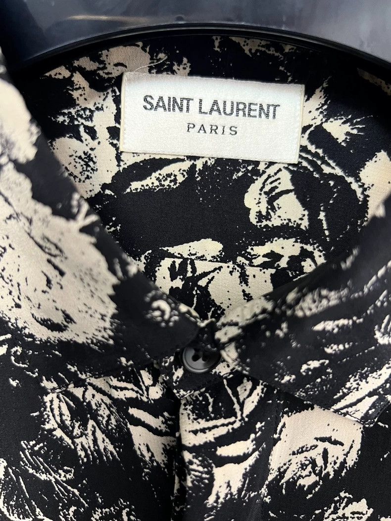 Saint Laurent Paris Saint Laurent Paris size 40 French black and white rose mu Size US XXS / EU 40 - 3 Thumbnail