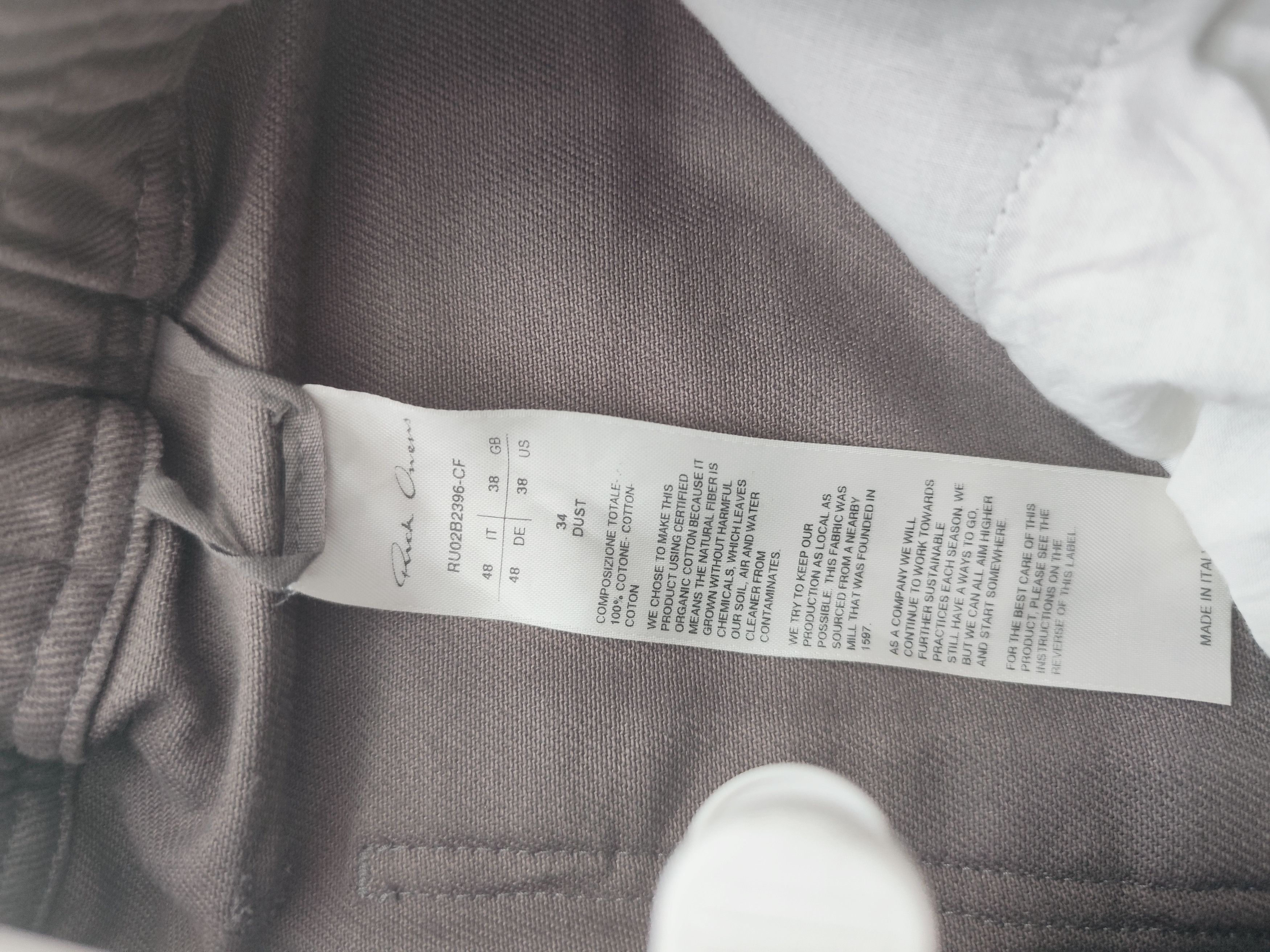 Rick Owens Rick owens strobe masto joggers dust Size US 32 / EU 48 - 2 Thumbnail