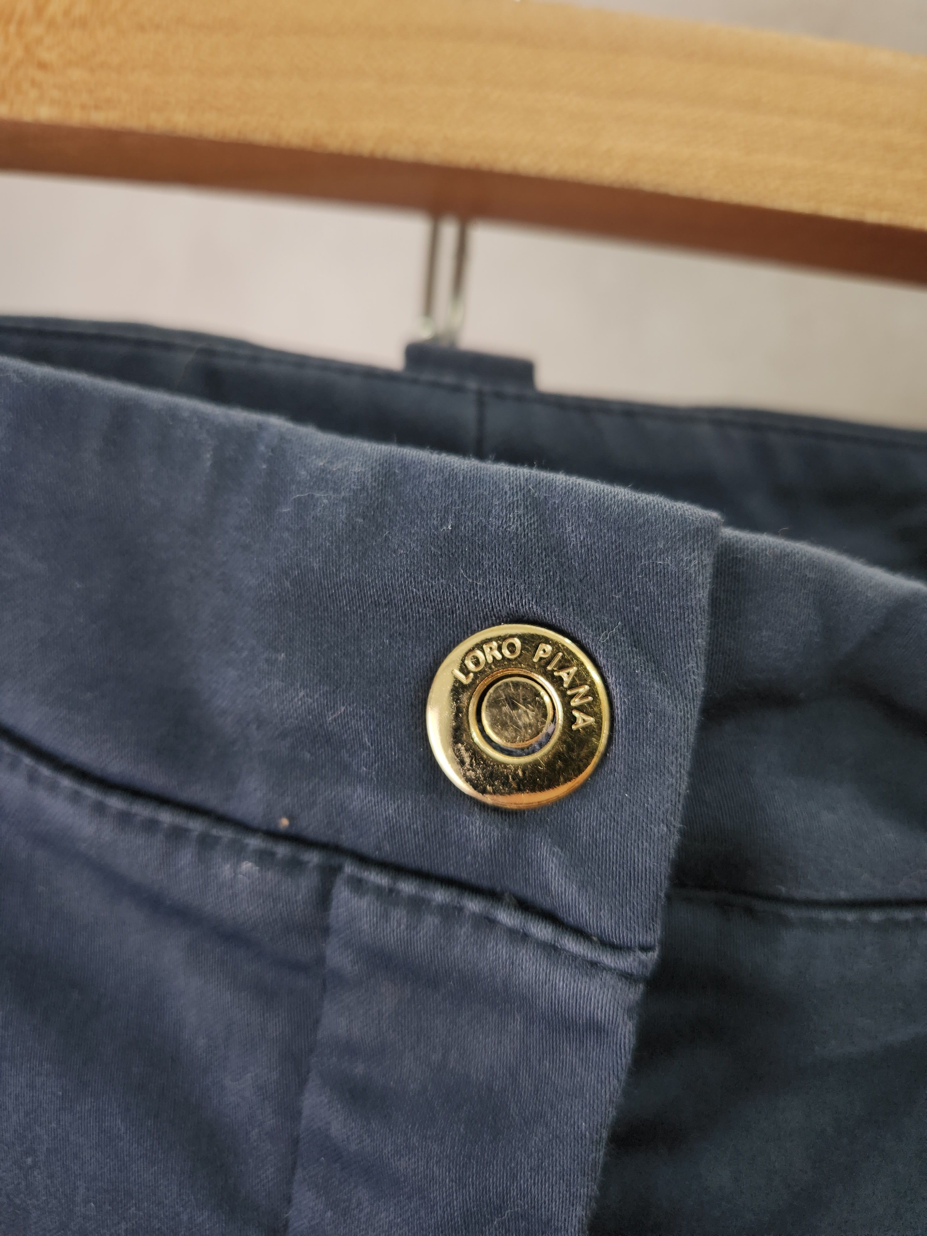 Loro Piana Luxury Loro Piana navy chino shorts cotton size 48 Size US 32 / EU 48 - 8 Thumbnail