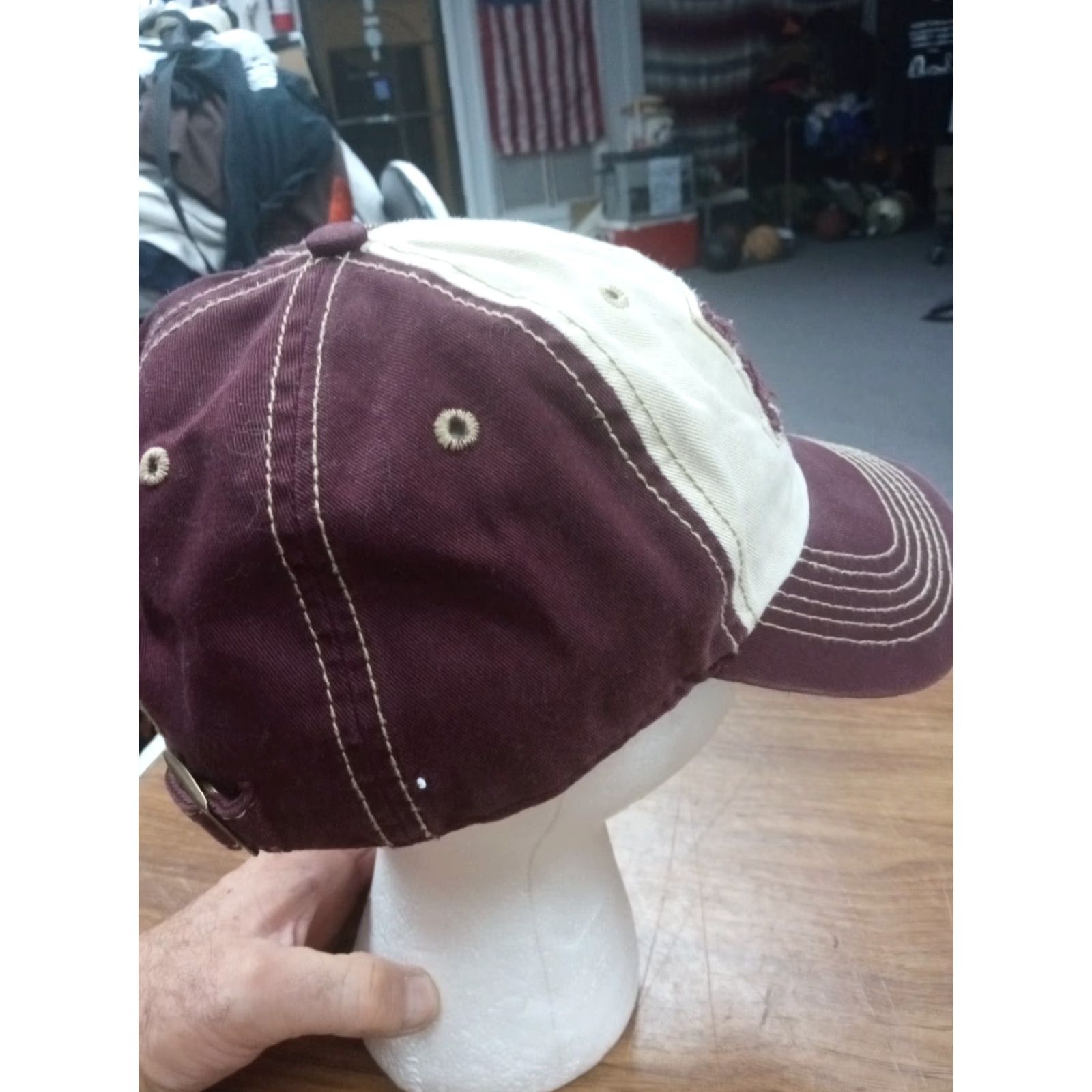 47 Texas A&M Aggies Hat Unisex Adults One Size maroon & white official NCAA merchandise 47 Brand Baseball Adjustable Size ONE SIZE - 5 Thumbnail