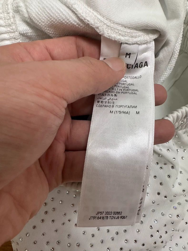 Balenciaga Balenciaga size M SS23 White Glitter Full Star Casual Pant Size US 27 - 3 Thumbnail