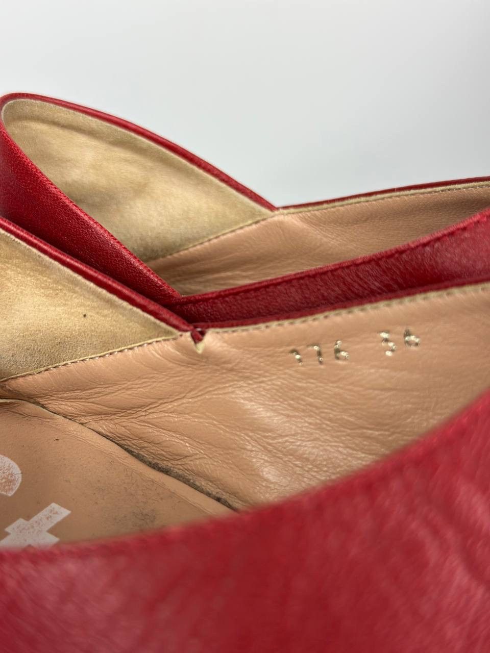 Acne Studios Flats - Acne Studios Vintage Red Leather - Women Mocassins Size US 6 / IT 36 - 11 Thumbnail