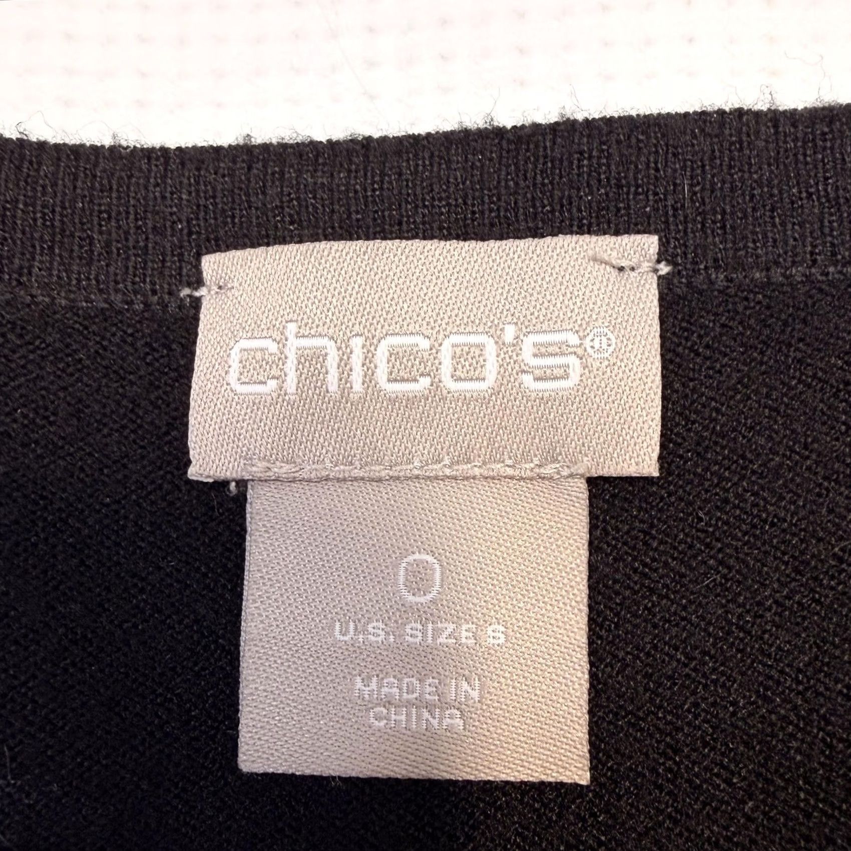 Vintage Chicos Sweater Women Long Sleeve Knit Pullover Boat Neck Polka Dot Black White 0 US 8 Mens Womens Girls? Size S / US 4 / IT 40 - 7 Thumbnail