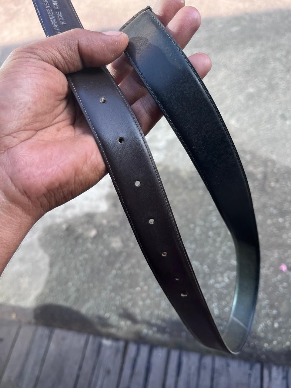 Alfred Dunhill Vintage Dunhill Leather Belt Size 32 - 7 Thumbnail