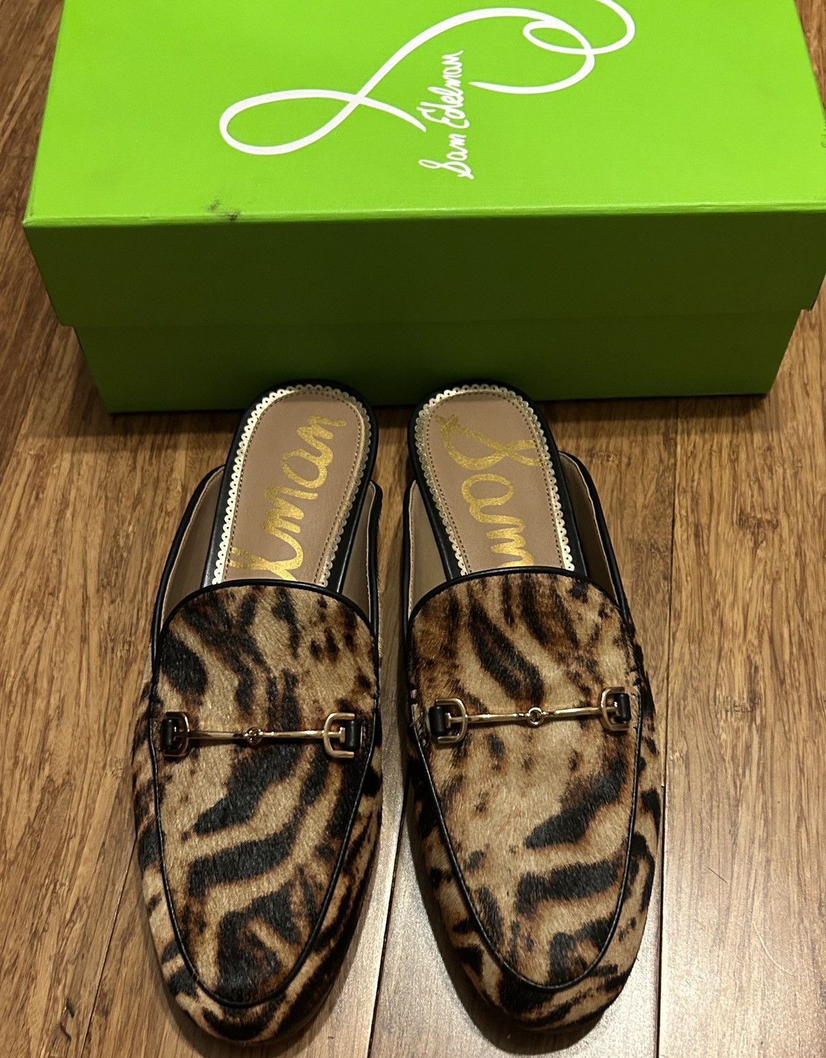 Sam Edelman Sam Edelman Linnie Mules Brown Leopard Real Fur Dyed Size US 8 / IT 38 - 3 Thumbnail