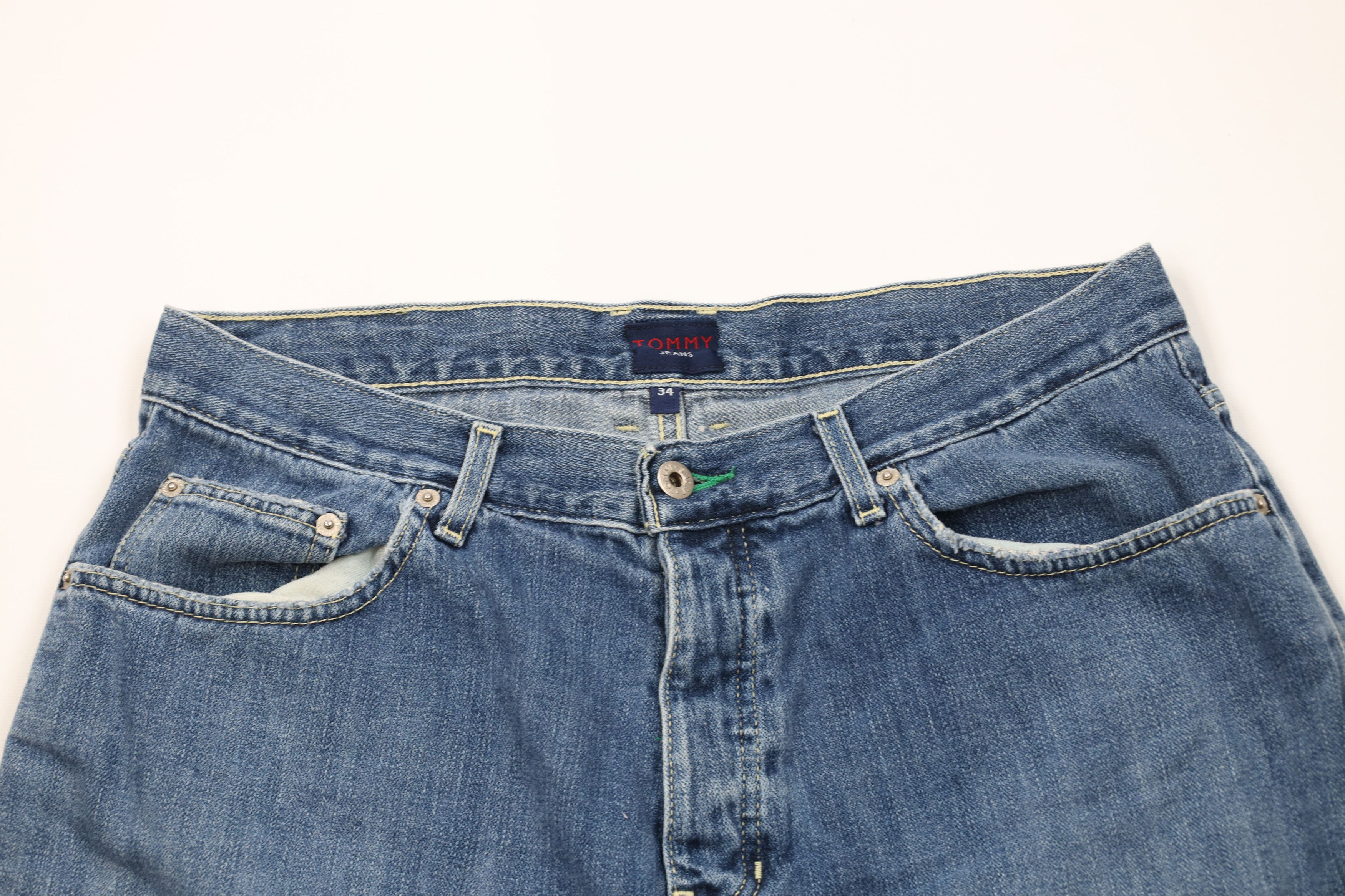Tommy Hilfiger × Vintage Vintage Y2K 2000 Tommy Hilfiger Fit Button Fly Denim Shorts Size US 34 / EU 50 - 2 Thumbnail