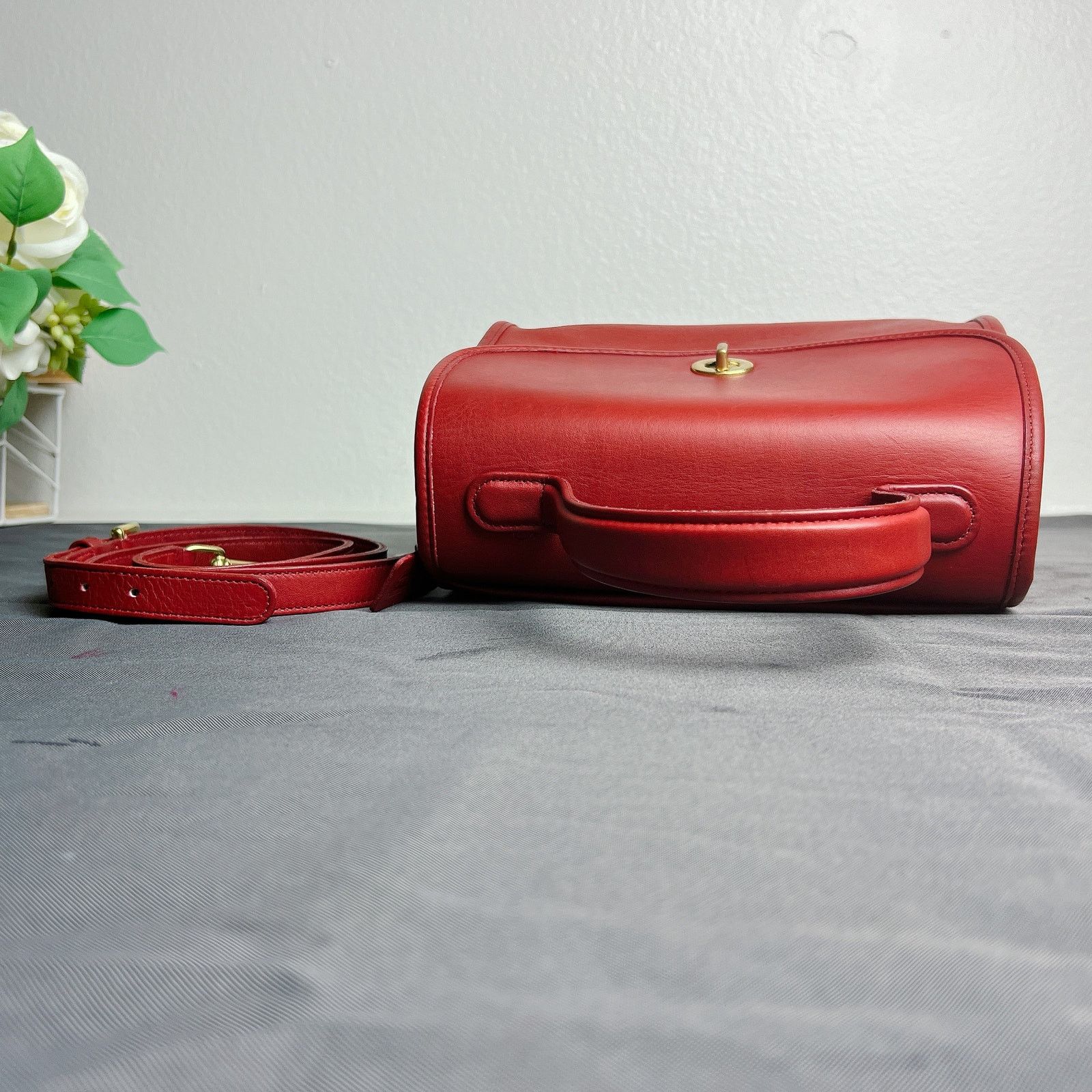 Coach RARE! Coach Vintage Red Manor Top Handle Satchel Bag 9977 Size ONE SIZE - 10 Thumbnail