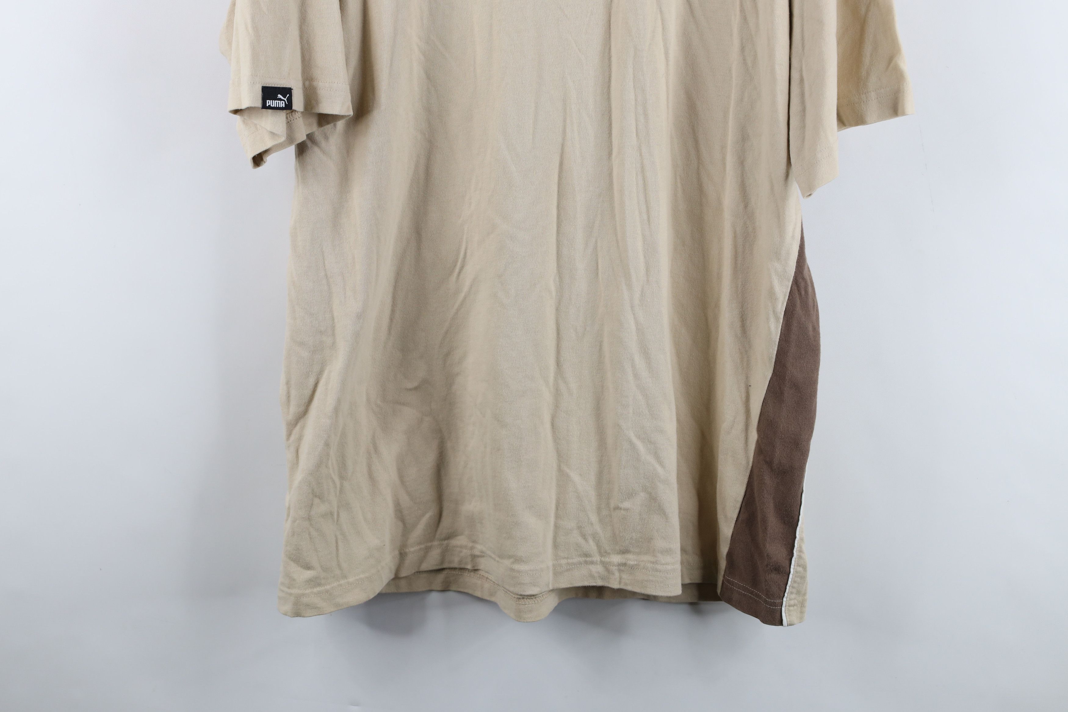 Puma Vintage 90s Y2K Puma Spell Out Baggy Fit T-Shirt Earth Tone Size US XL / EU 56 / 4 - 17 Thumbnail