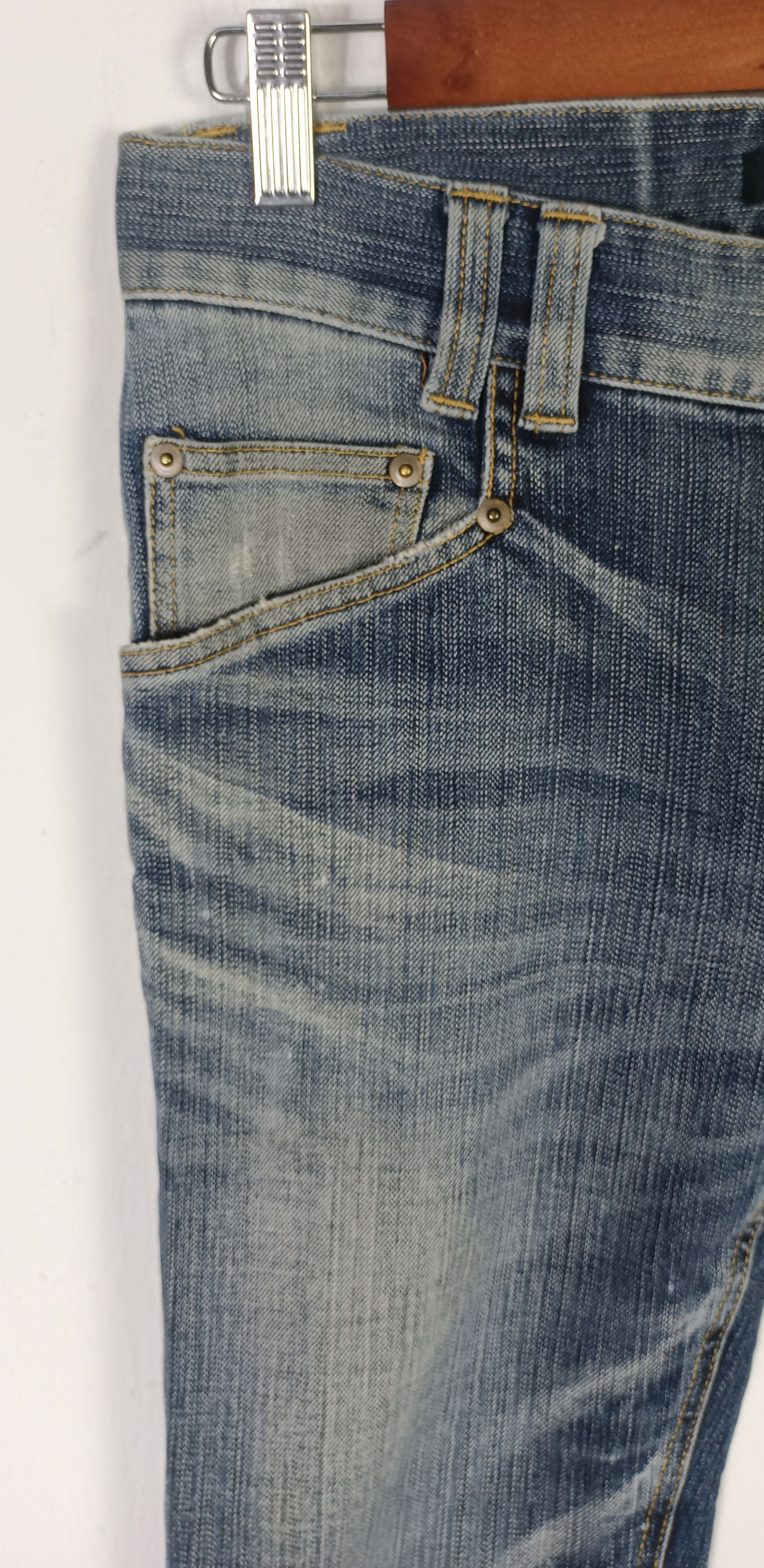If Six Was Nine × Le Grande Bleu (L.G.B.) × Michel Klein MICHEAL KLEIN HOMME FLARE JEANS Size US 31 - 8 Thumbnail