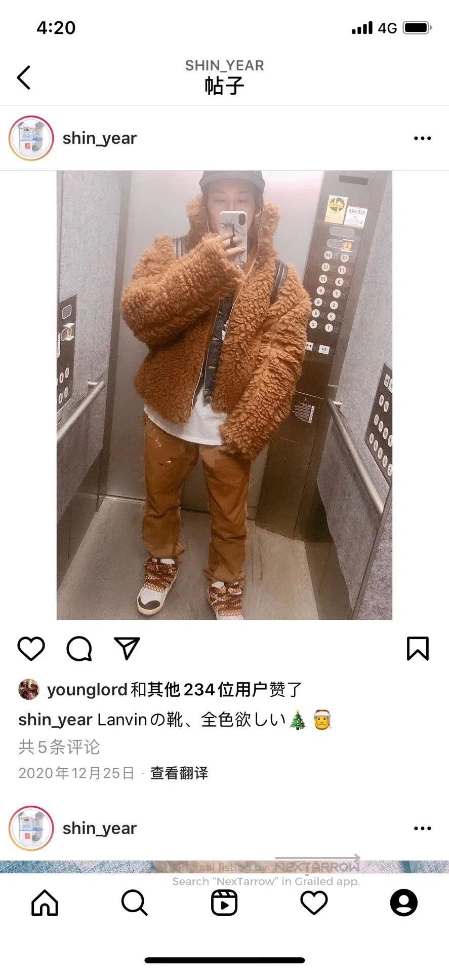 Eckhaus Latta Eckhaus Latta Fur Bear Coat. Size US L / EU 52-54 / 3 - 9 Thumbnail