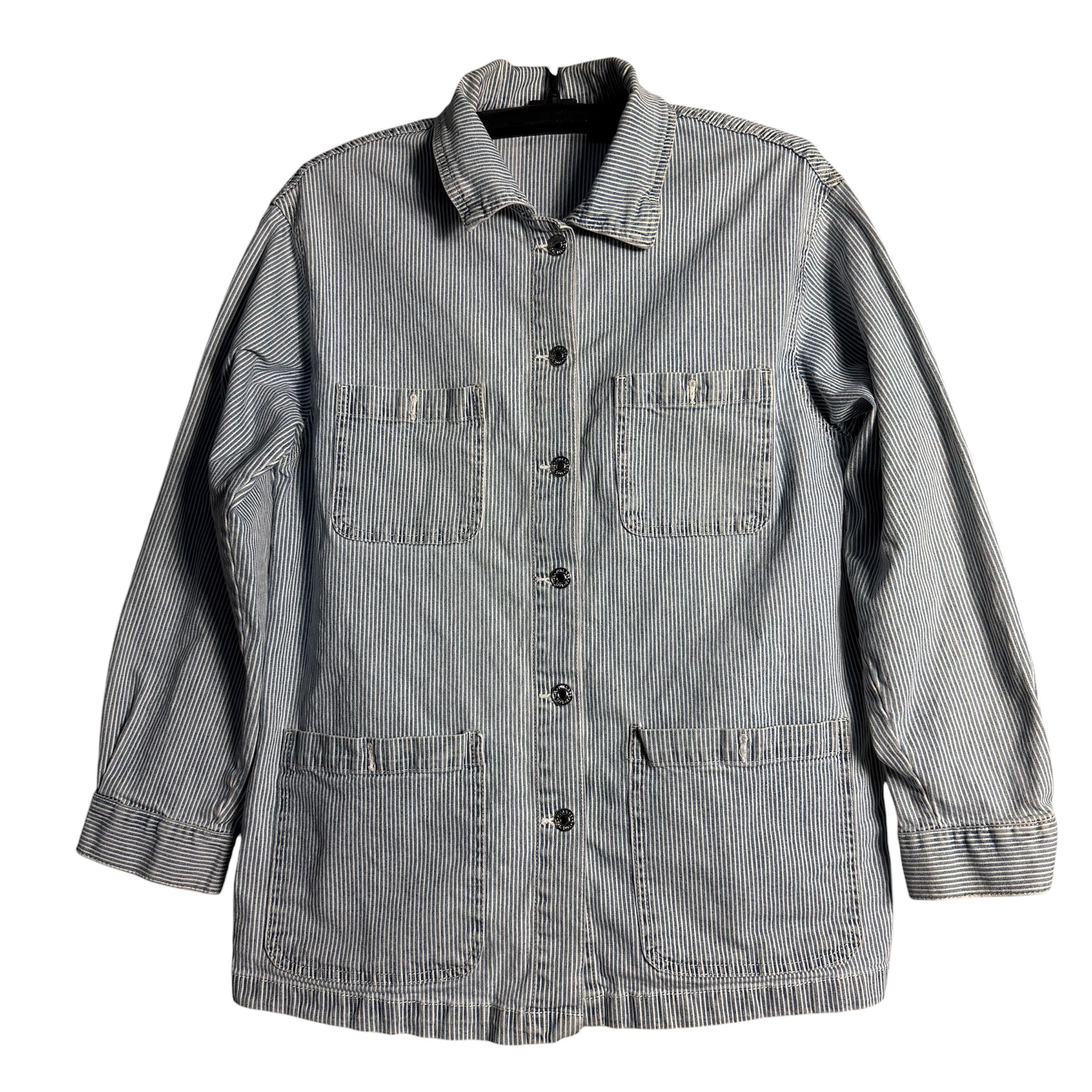 Pull & Bear 🔥RARE🔥Vintage Pull & Bear 4 Pocket Stripes Denim Jacket Size US M / EU 48-50 / 2 - 1 Thumbnail