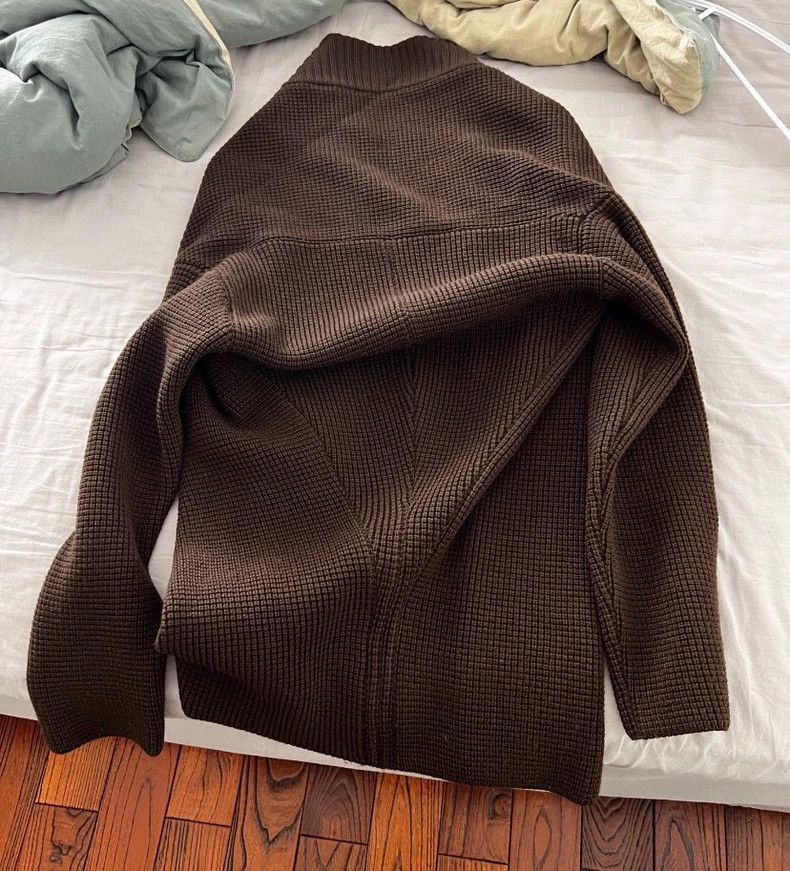 Yohji Yamamoto Yohji Yamamoto Yohji Yamamoto Chocolate Brown Sweater Size US M / EU 48-50 / 2 - 2 Thumbnail