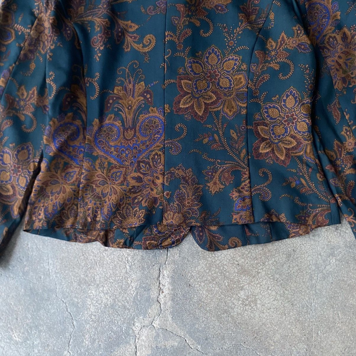 Burberry ‼️LAST DROP‼️Burberry Vintage Floral Paisley Blazer Jacket Size S / US 4 / IT 40 - 8 Thumbnail