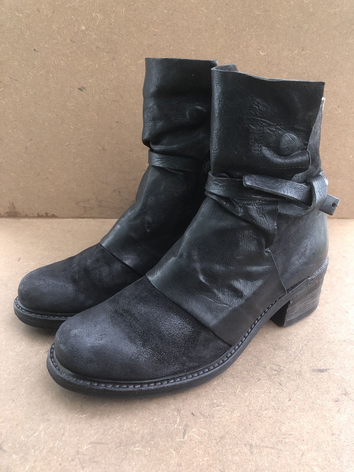 A.S.98 A.S 98 Black Leather Women’s Boots Size 40 Size US 9 / IT 39 - 1 Thumbnail