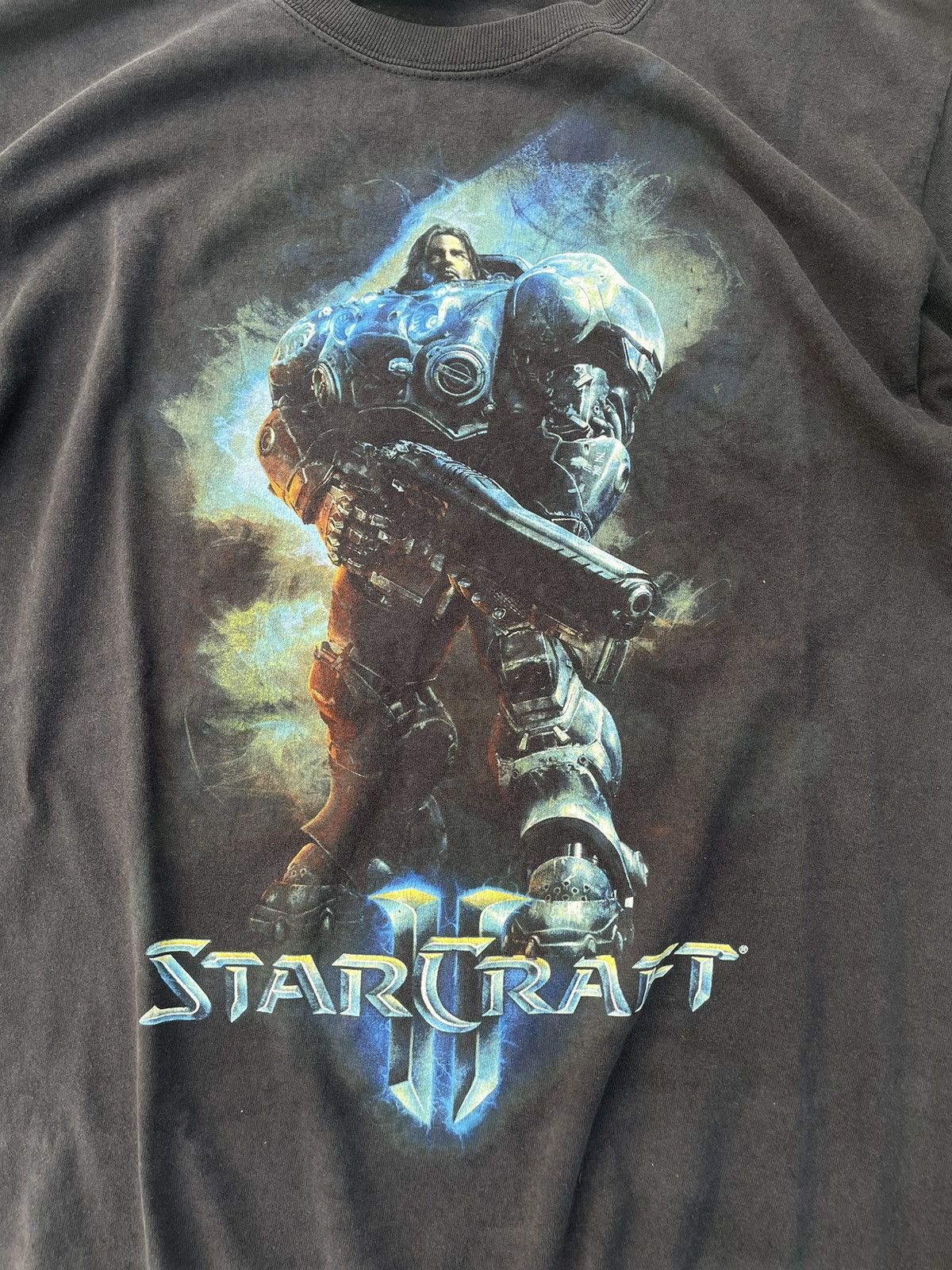 Playstation × The Game × Vintage Vintage Y2K StarCraft Games Blizzard Black T-shirt Size US M / EU 48-50 / 2 - 2 Thumbnail