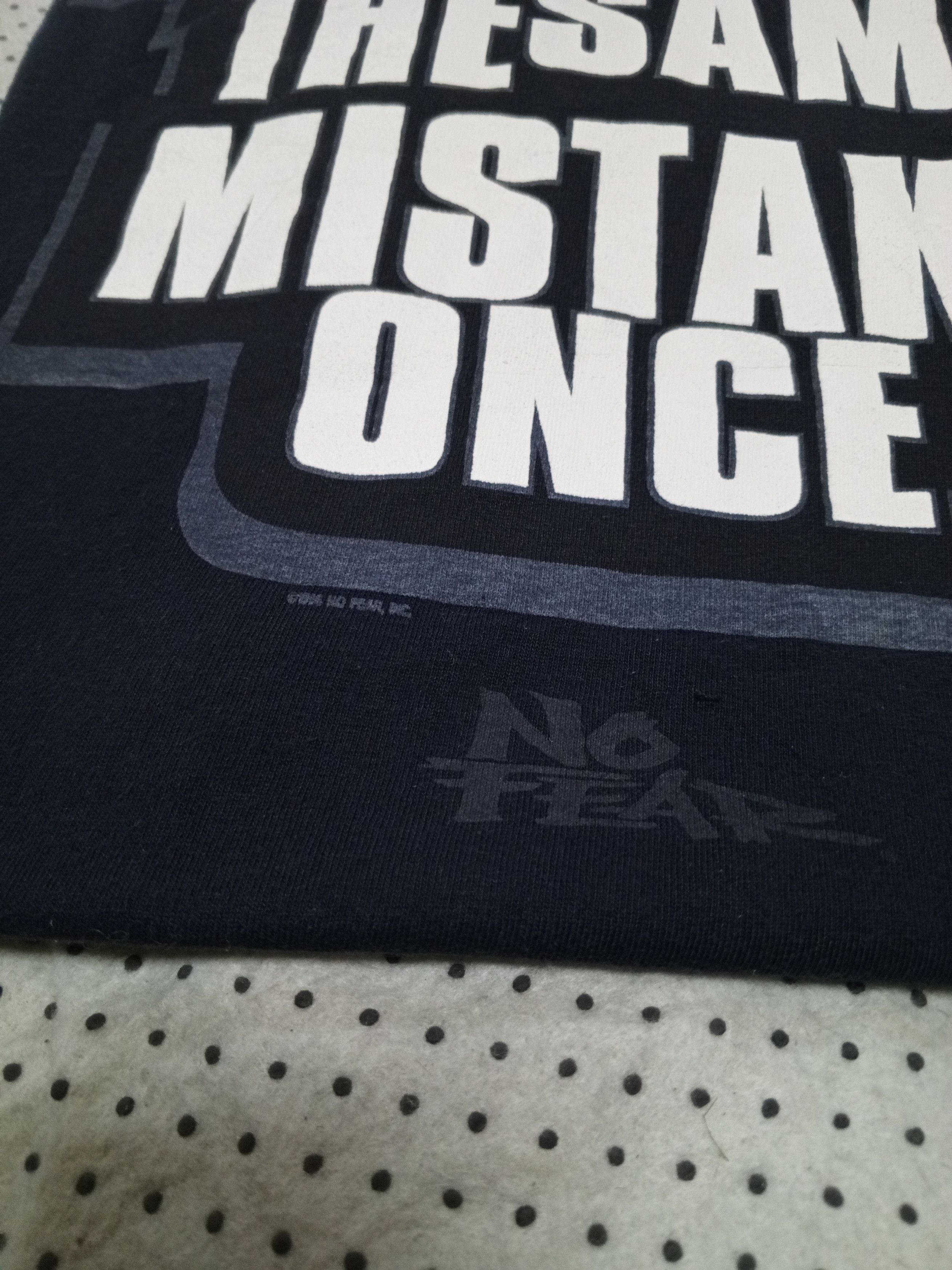 No Fear NO FEAR VTG 90S NEVER MAKE THE SAME MISTAKE ONCE Size US L / EU 52-54 / 3 - 6 Thumbnail
