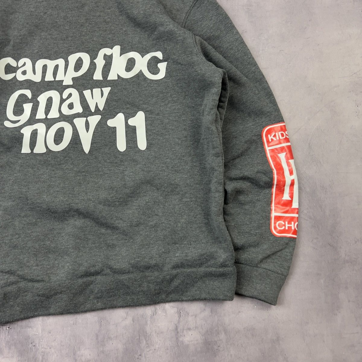 Rap Tees Rare ! Kanye West Lucky Me I See Ghosts Hoodie Big Logo Size US M / EU 48-50 / 2 - 14 Thumbnail