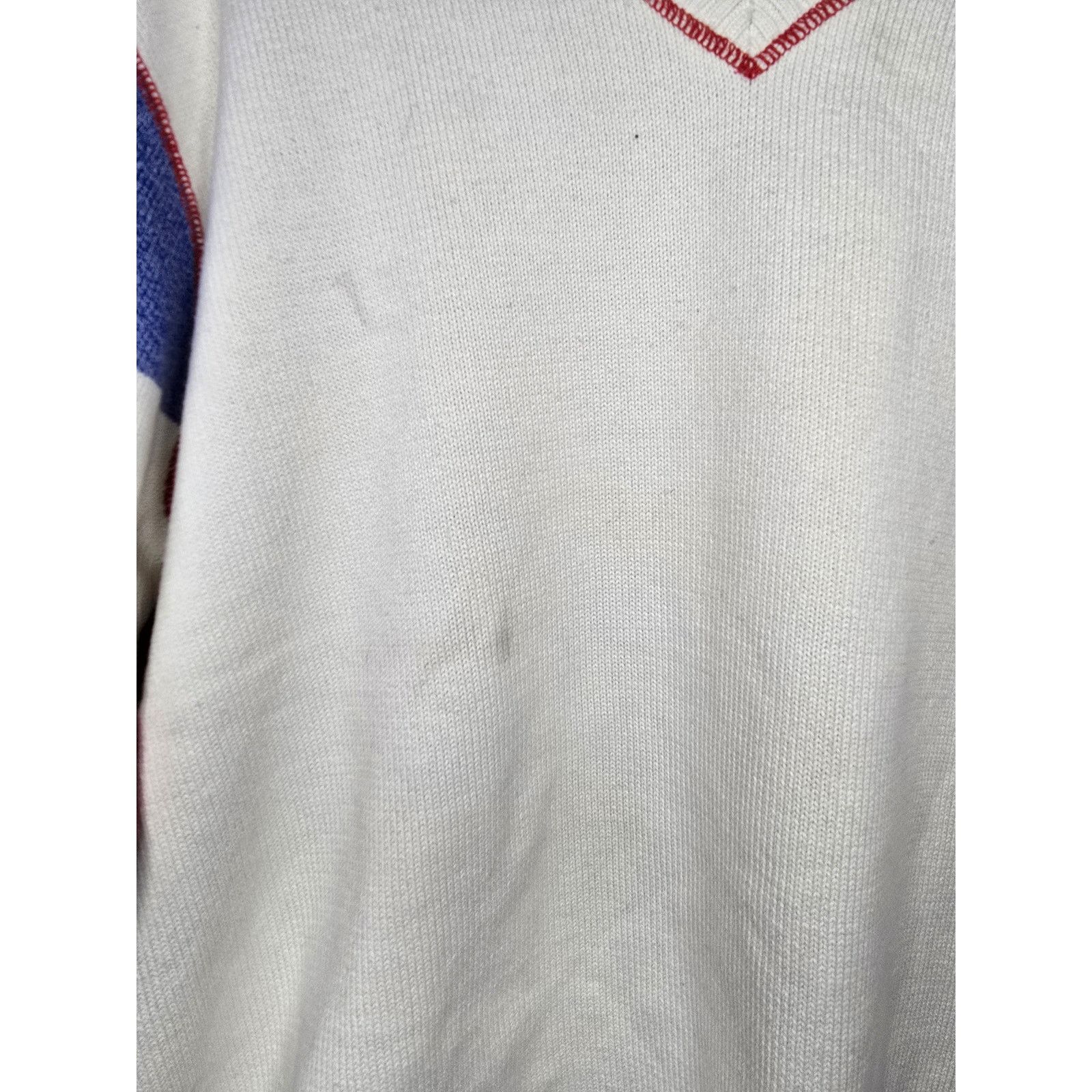 Liz Claiborne Liz Claiborne Sweatshirt Womens 2X Vneck Multicolor Sweater Size L / US 10 / IT 46 - 4 Thumbnail