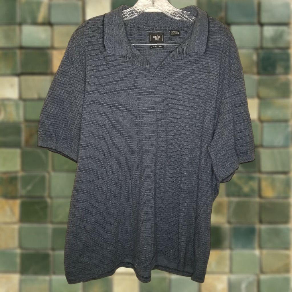 Vintage Junction West Swift Dry Polo Shirt Mens 2XL Blue Short Sleeve Size US XXL / EU 58 / 5 - 1 Thumbnail