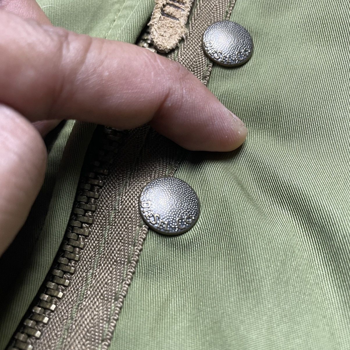 Diesel × Vintage Diesel Co Bomber Jacket Military Green Military Fashion Sz L Size US L / EU 52-54 / 3 - 15 Thumbnail