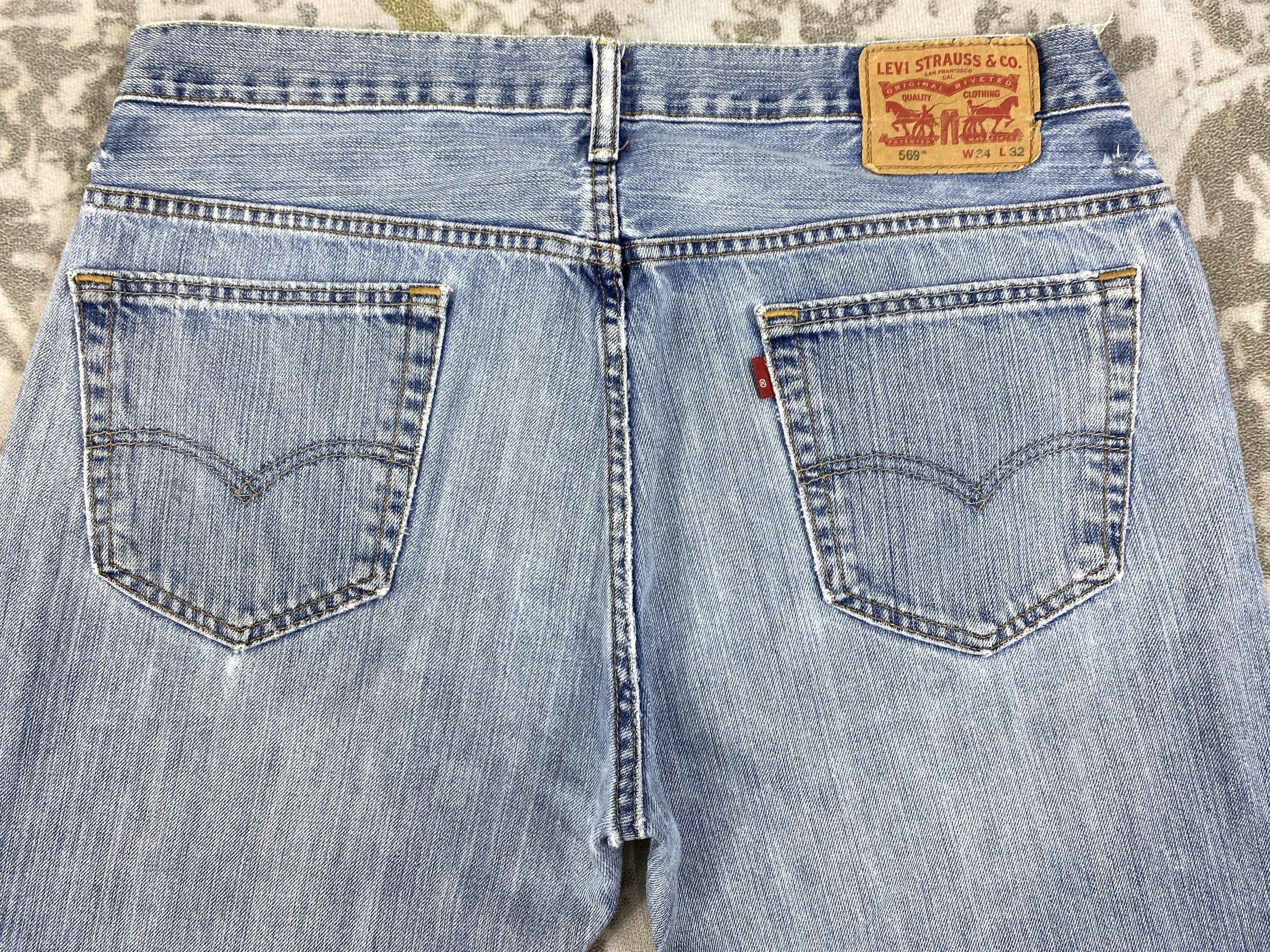 Levi's Pale Blue Vintage Levi's 569 Denim 36x30.5 -JN373 Size US 36 / EU 52 - 4 Thumbnail