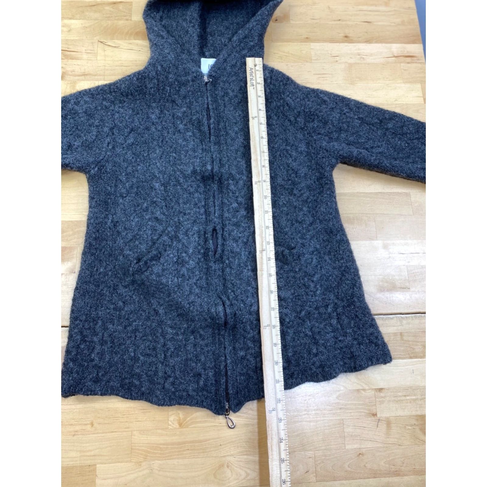 Vintage Aran Crafts Cardigan Jackets Womens S Gray Merino Wool Ireland Casual 10312 Size S / US 4 / IT 40 - 6 Thumbnail