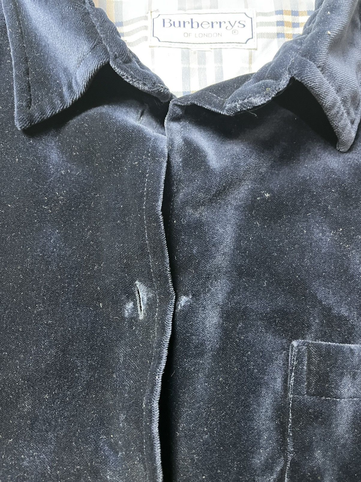 Burberry VERY RARE VINTAGE BURBERRY’S VELOUR BUTTON UP SHIRT Size M / US 6-8 / IT 42-44 - 6 Thumbnail