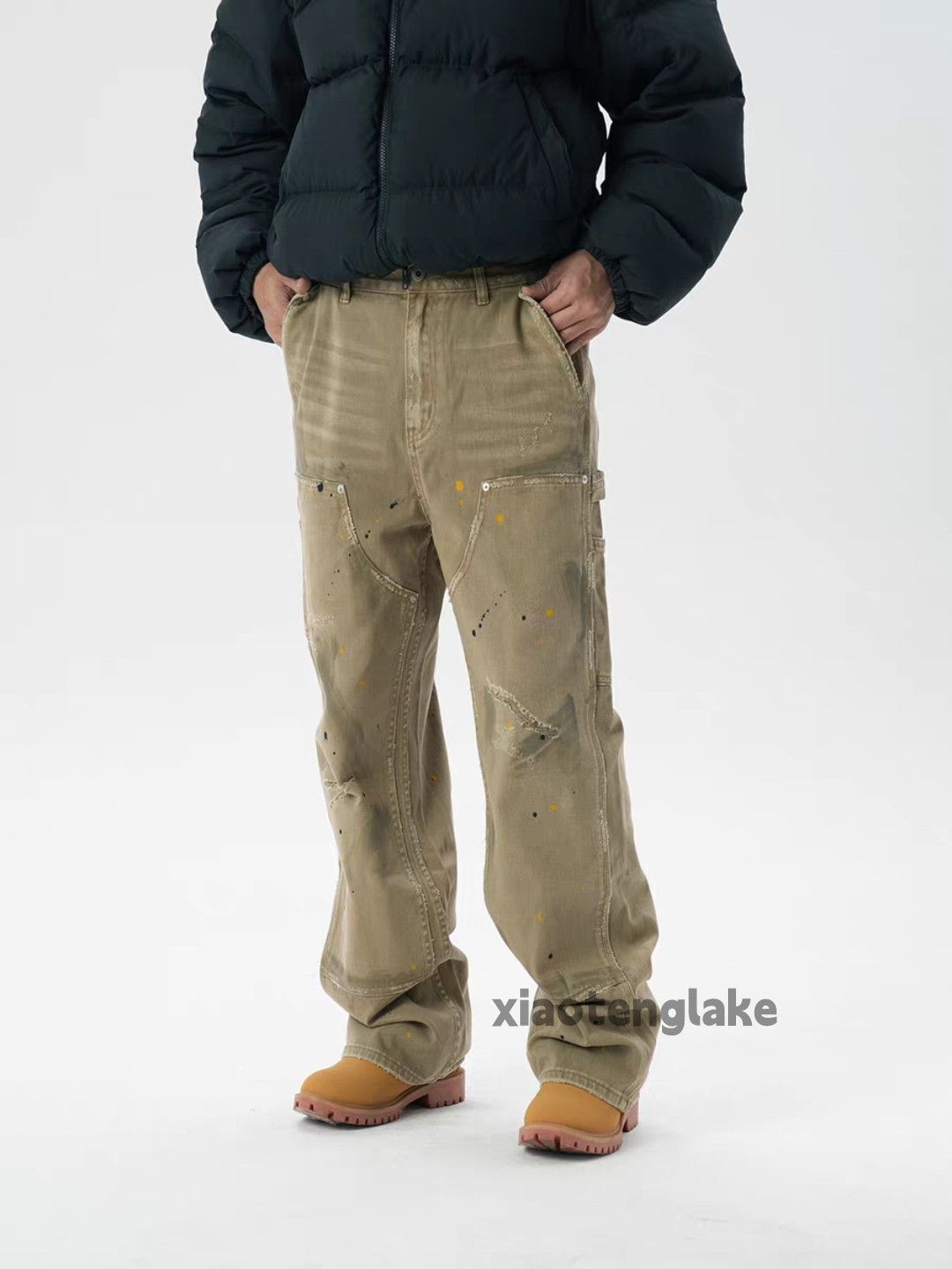 Vintage xtl vintage wide Leg loose baggy carpenter paint pants Size US 30 / EU 46 - 6 Thumbnail