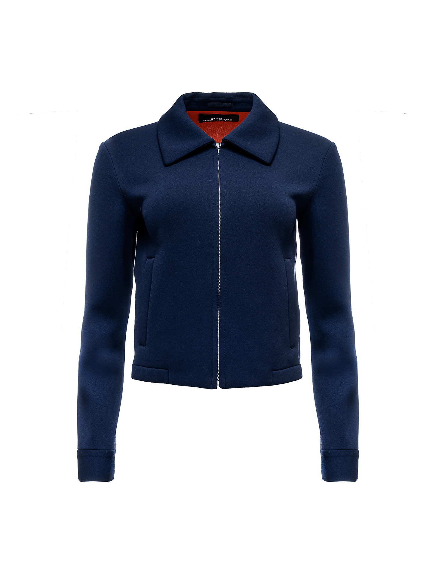 COMME des GARÇONS tricot navy boxy-cut jacket - www.ice4pros.com.br