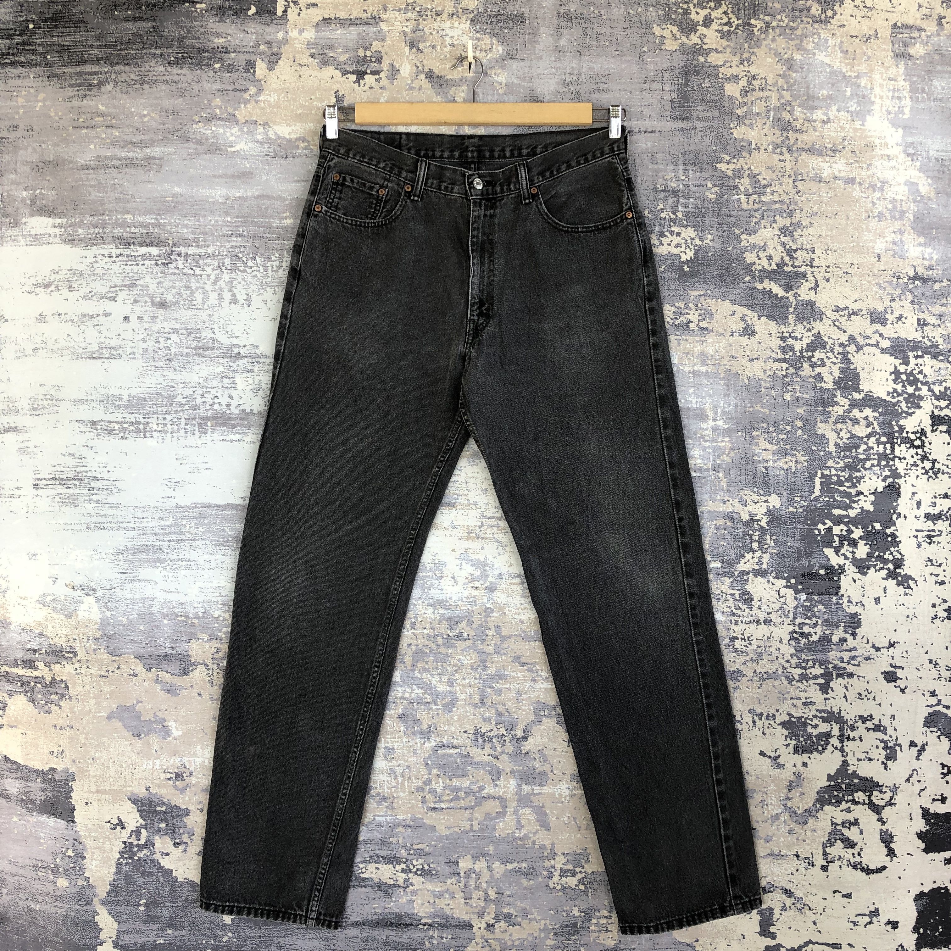 Levi's Vintage Levis Faded Black Jeans Levi's Stonewash Denim Size US 34 / EU 50 - 1 Thumbnail